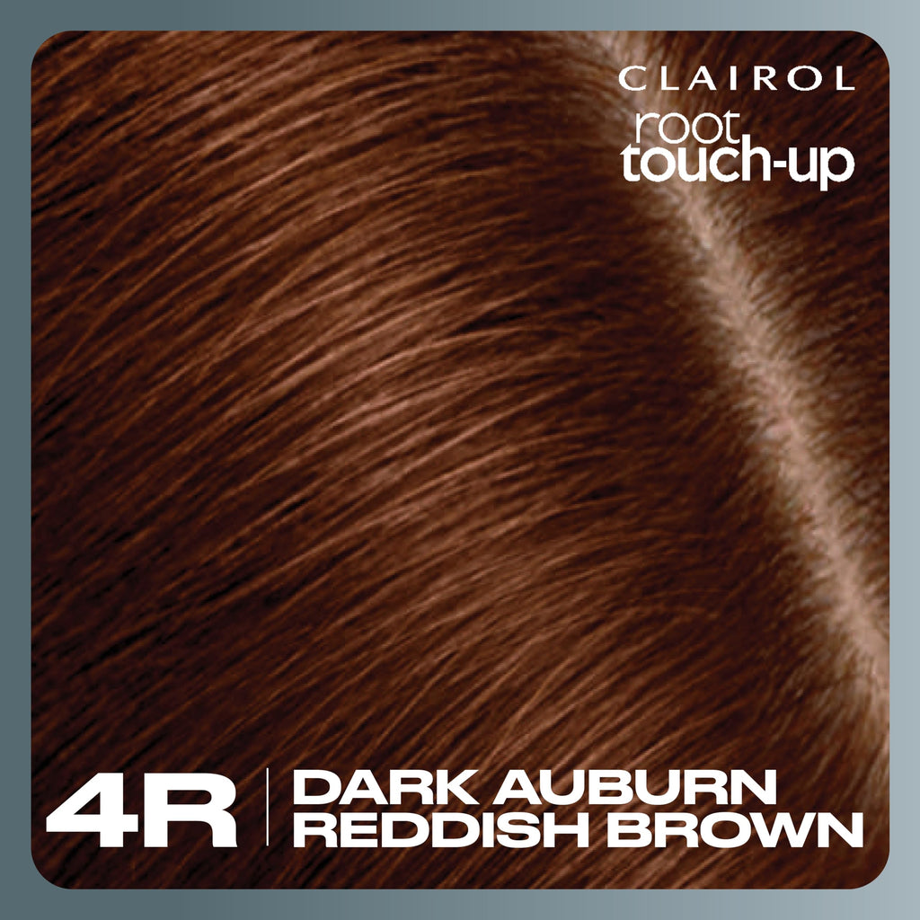 Clairol Root Touch-Up by Nice'n Easy Permanent Hair Dye, 4R Dark Auburn/Reddish Brown Hair Color| 100% Gray Coverage | Easy Brush Application | Matches Professional Salon Shades | Pack of 2