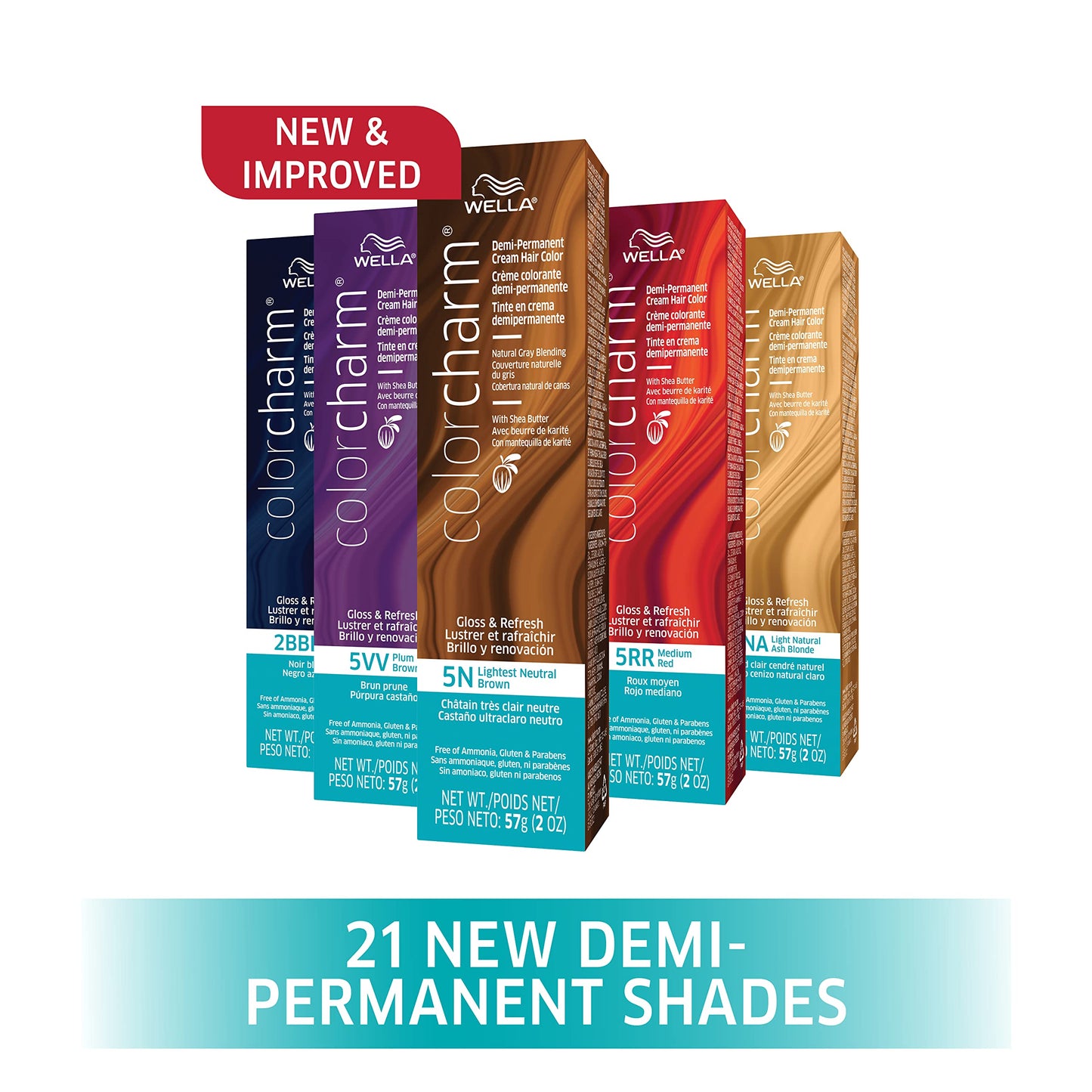 White Smoke WELLA Color Charm Invigo Brilliance Color Protection Shampoo & Conditioner, For Fine Hair + Demi Permanent Hair Color, 8N Light Neutral Blonde