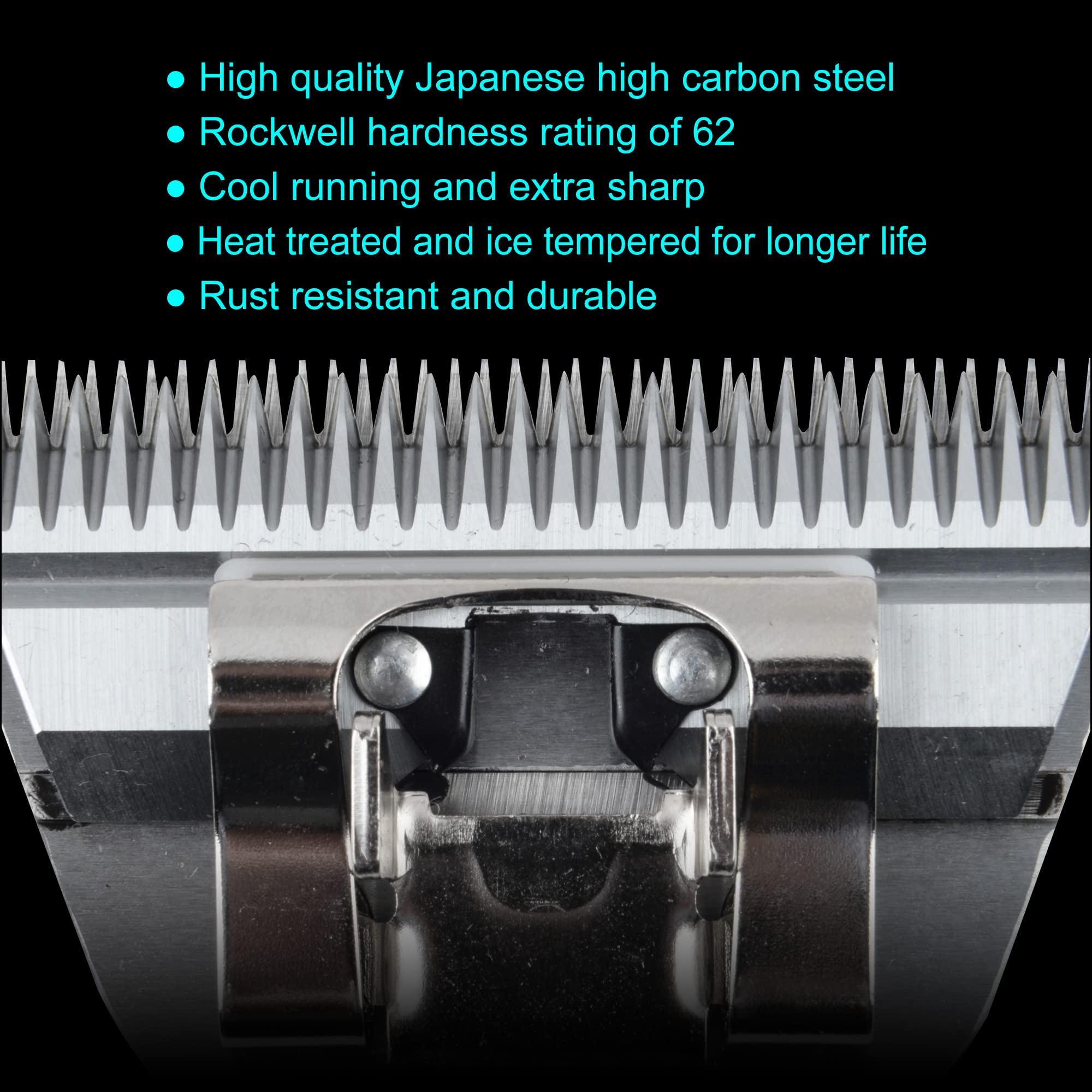 FURZONE 7FW 1/8" - 7F Wide Blade for Dog Grooming, Made of Extra Durable Japanese Steel, Compatible with Most Andis, Oster, Wahl A5 Clippers