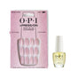 Bundle of OPI xPress/ON Press On Nails, With Nail Glue, Long Baby Pink Velvet Almond Shape Nails, Editor in Chic + OPI ProSpa Nail and Cuticle Oil, 0.5 fl oz