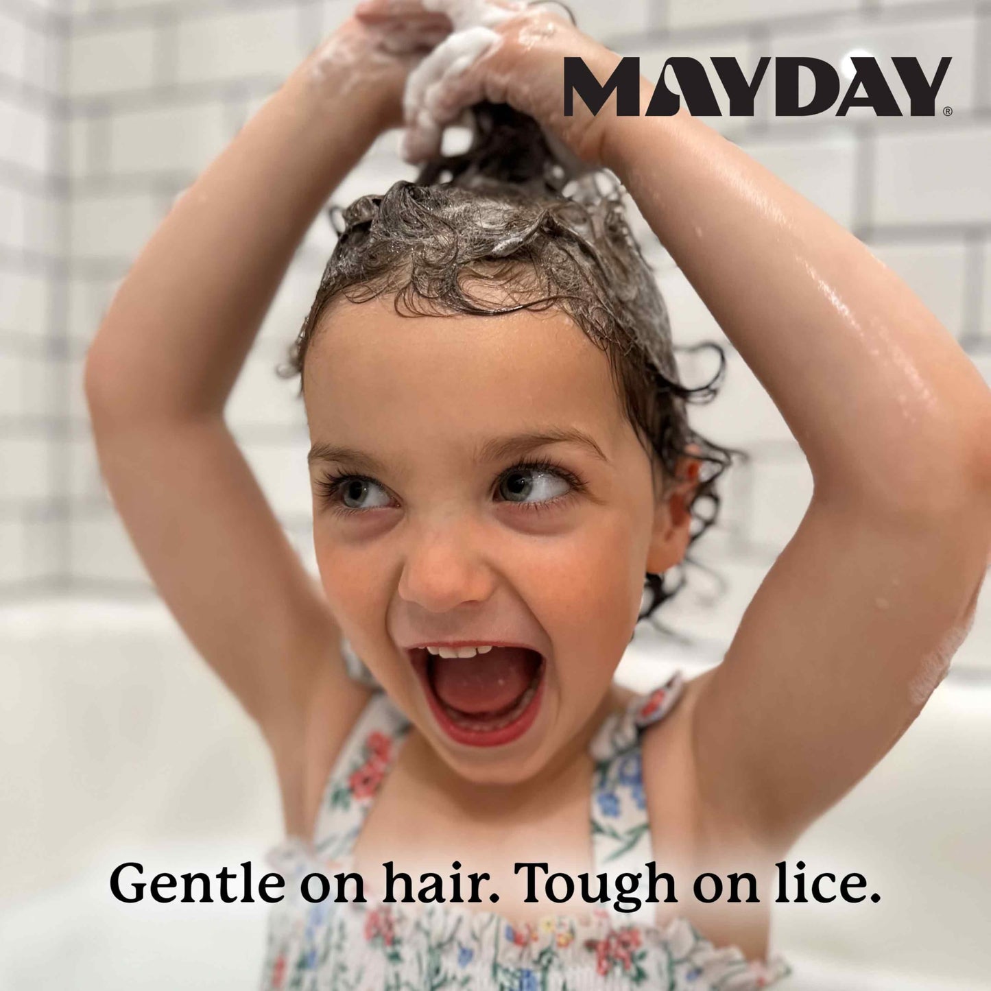 MAYDAY Lice Prevention Shampoo - Sandalwood & Mint - 12oz, Non-Toxic, Pesticide-Free, Scientifically Proven Treatment & Defense Against Lice & Nits, Shampoo for Adults & Kids, Safe for All Hair Types