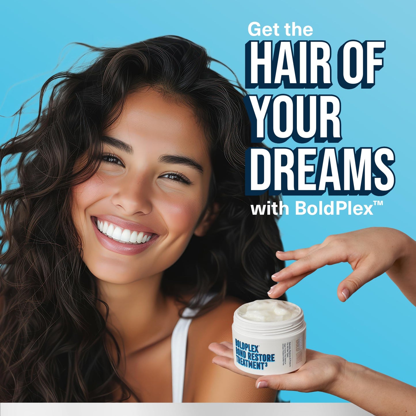 BoldPlex Hair Mask - Deep Conditioner For Dry, Damaged Hair - Mascarilla Para El Cabello - Helps Repair & Nourish Curly, Bleached, or Frizzy Hair - 6.76 Fl Oz