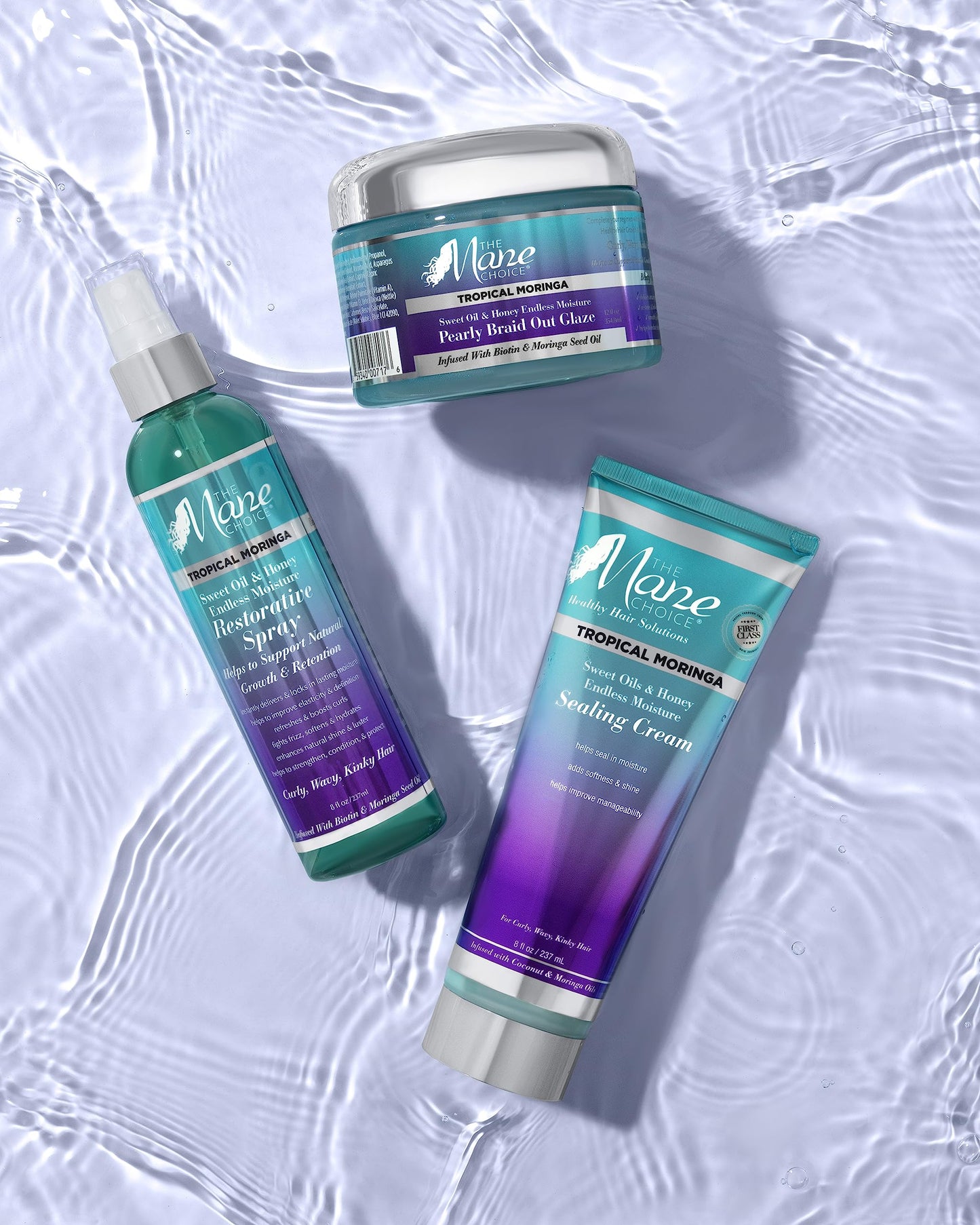 THE MANE CHOICE - 热带辣木甜油和蜂蜜无尽保湿霜，8 盎司