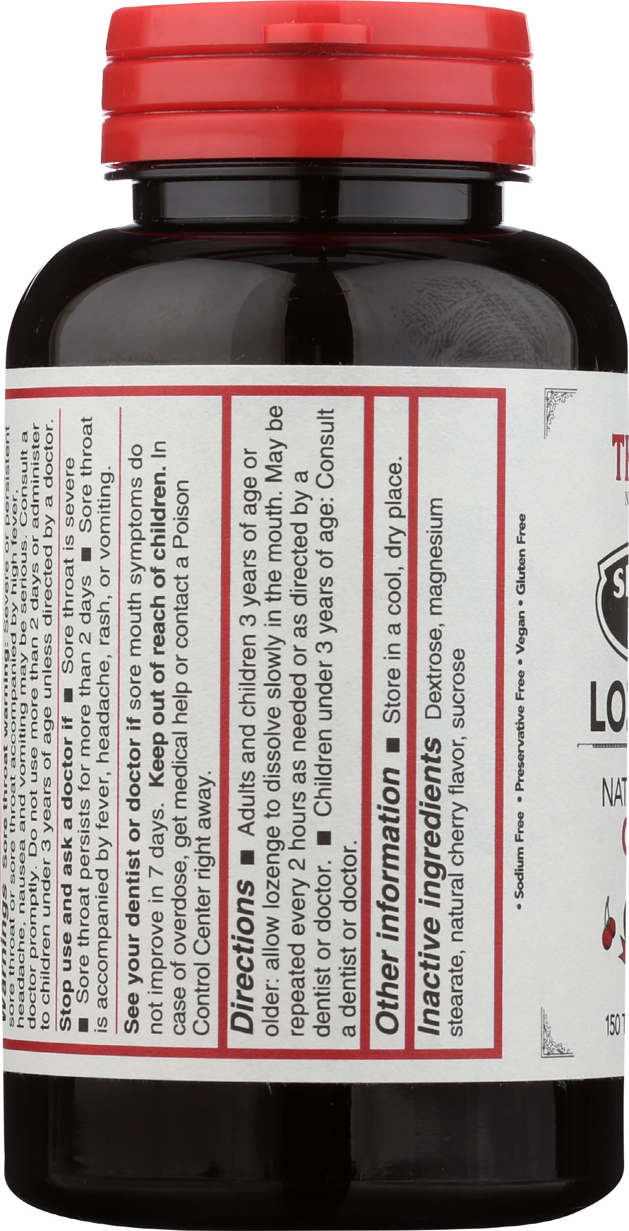 Gray Thayers Slippery Elm Lozenges, Cherry, 150 Count