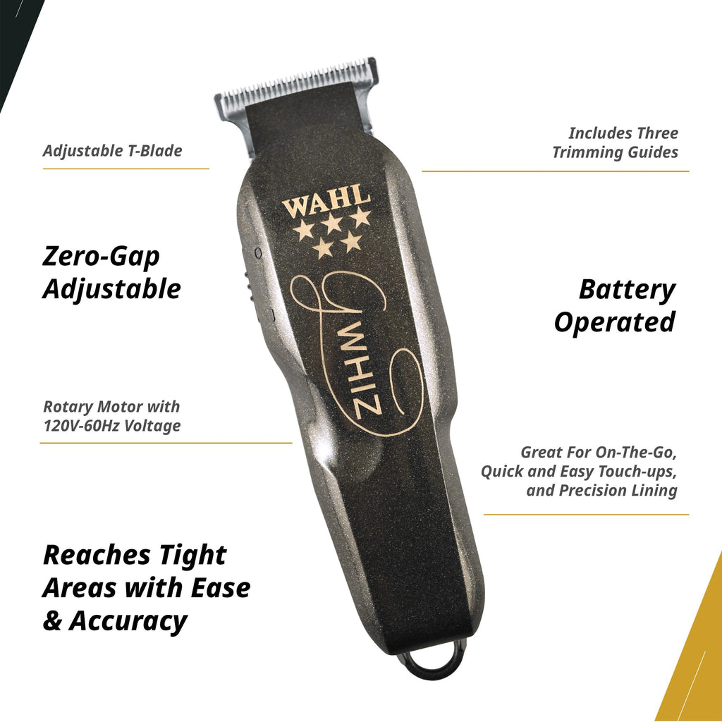 Wahl Professional 5 Star G Whiz Cordless Trimmer Battery Powered Lightweight Precision Lining Kit