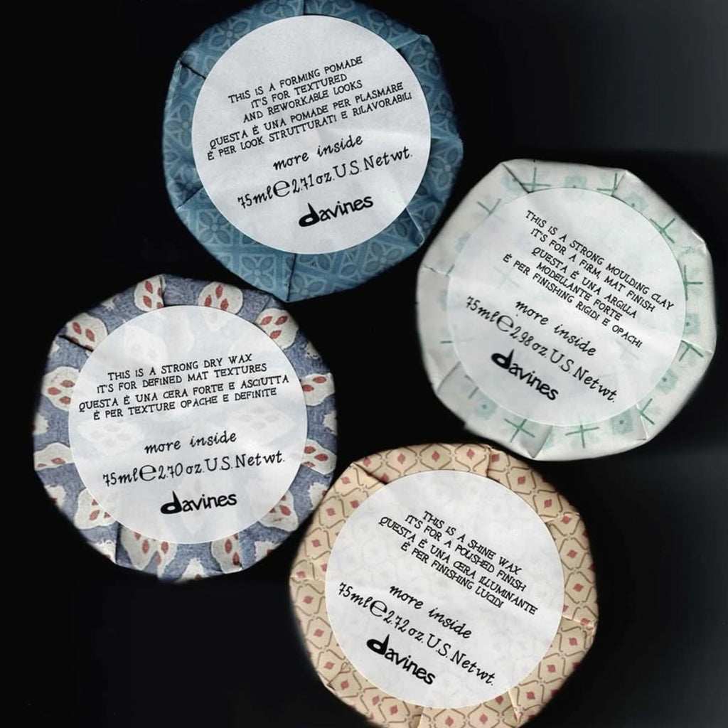 Davines This Is A Shine Wax, Light Hold High Shine & Polish - Creamy Wax for Glossy Finish - Workable Texture for Sleek Styles, 2.54 Fl Oz