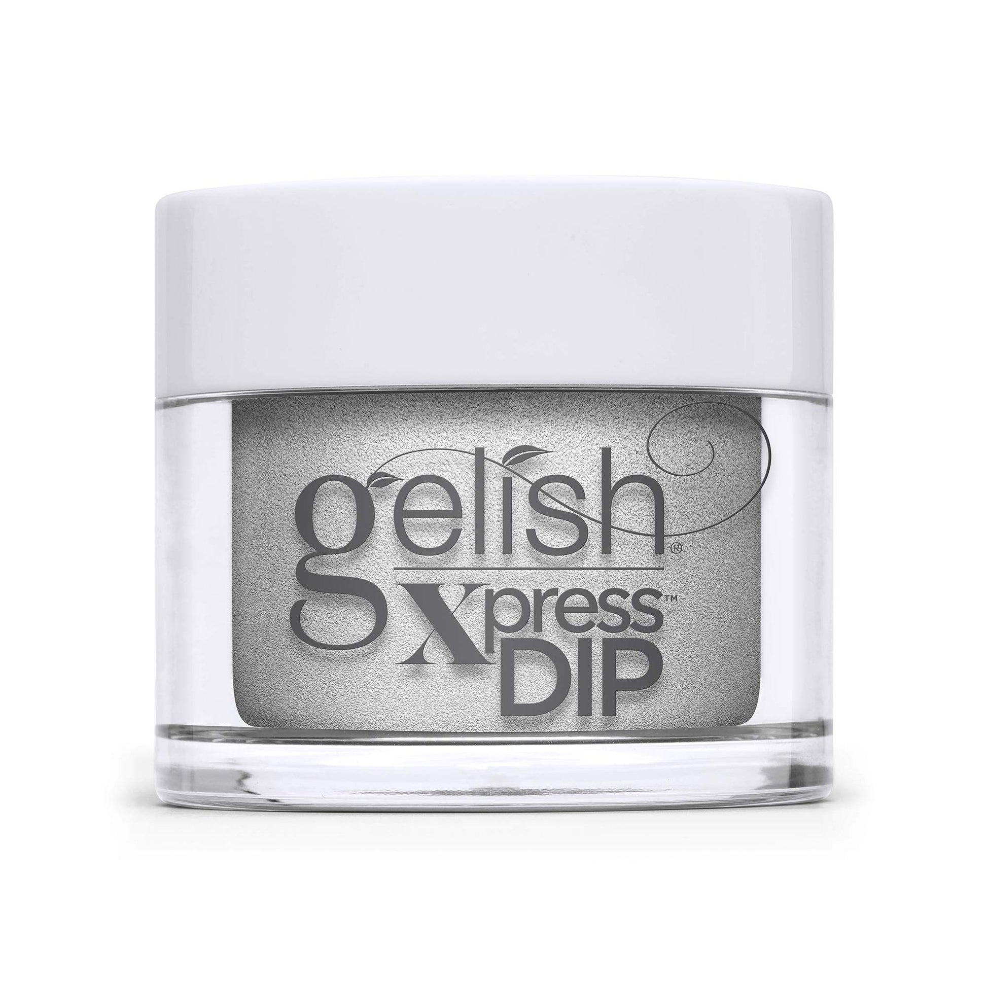 Lavender Gelish Xpress Dip "Fashion Above All" Disney Villains Collection, 1.5 oz. - Silver Metallic