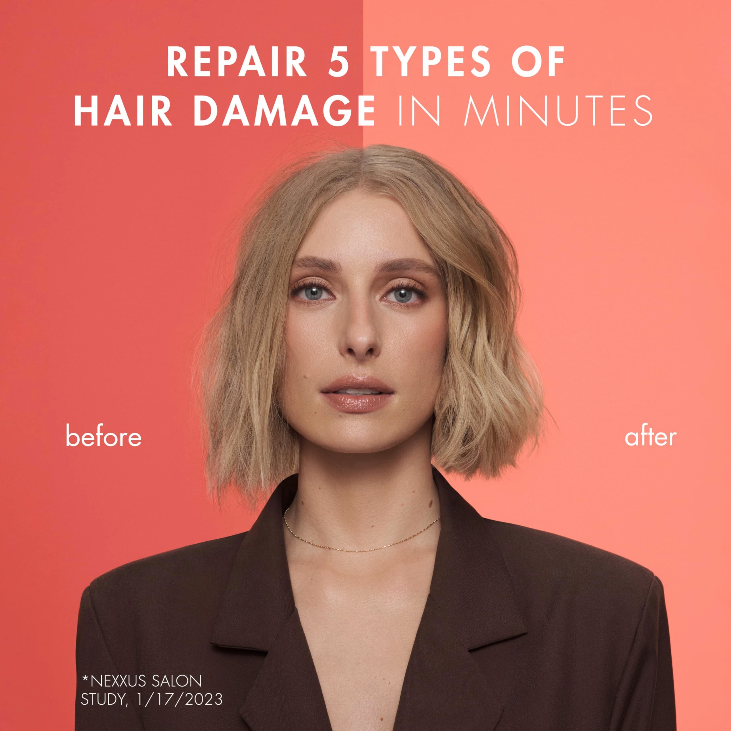 Nexxus Intense Bonding Treatment Amino Bond for Stronger, More Damage-Resistant Hair, with Amino Acids & Keratin Protein, 5 oz