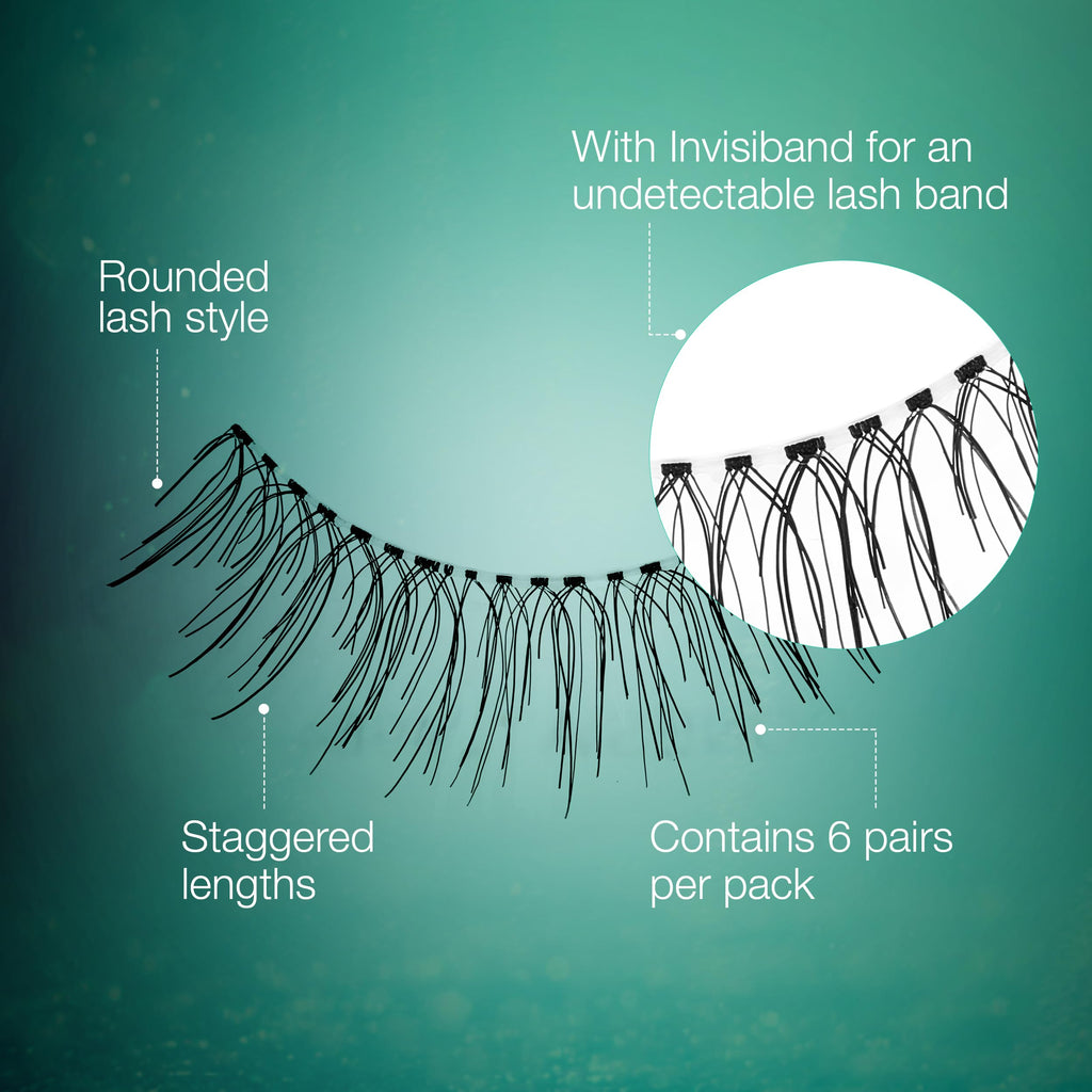 Ardell False Eyelashes Natural 110 Black, 1 Pack (5 Pairs Per Pack)