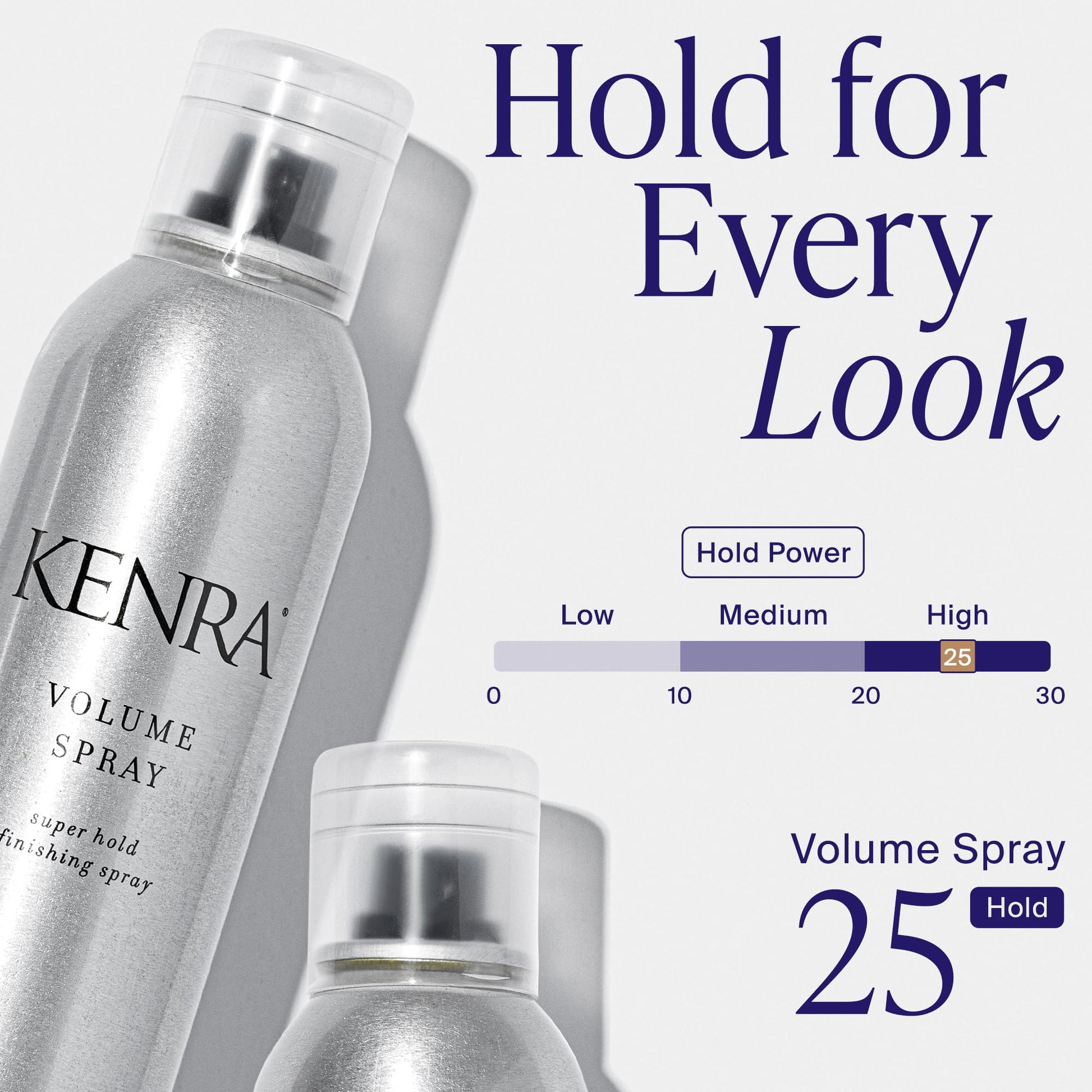 Lavender Kenra Professional Volume Spray 25 50% | Super Hold Finishing & Styling Hairspray | Flake-free & Fast-drying | Wind & Humidity Resistance | All Hair Types | Travel 1.5 oz