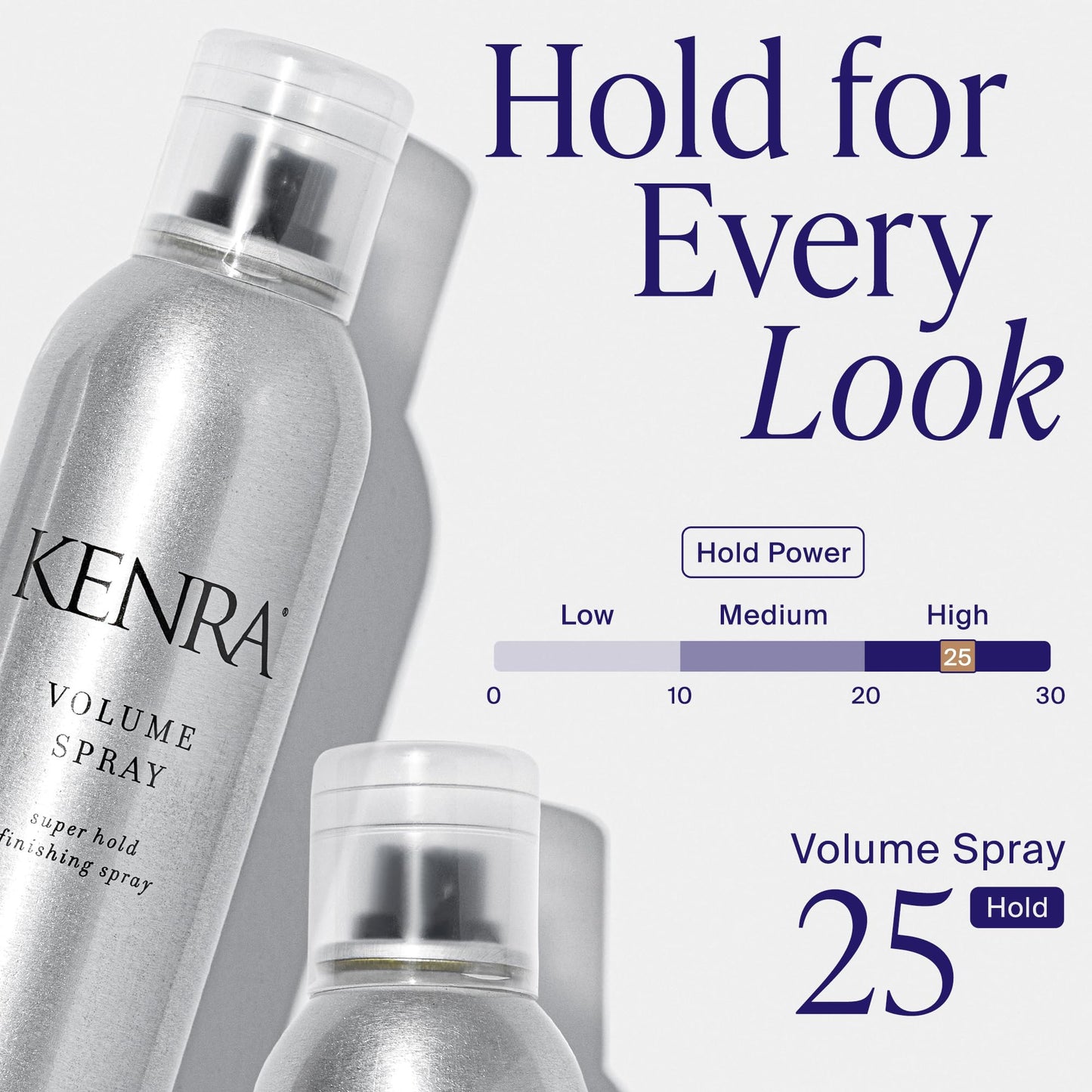 Lavender Kenra Professional Volume Spray 25 50% | Super Hold Finishing & Styling Hairspray | Flake-free & Fast-drying | Wind & Humidity Resistance | All Hair Types | 10 oz