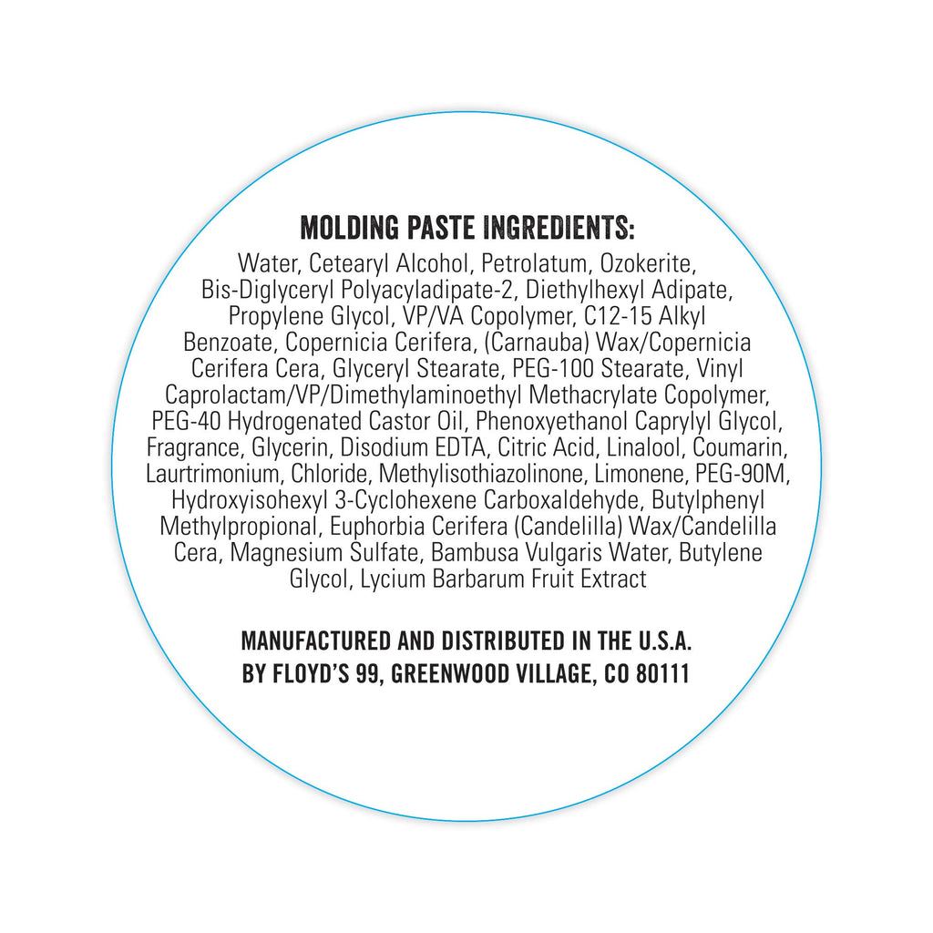 Floyd's 99 Medium Hold Natural Shine Hair Styling Paste for Men