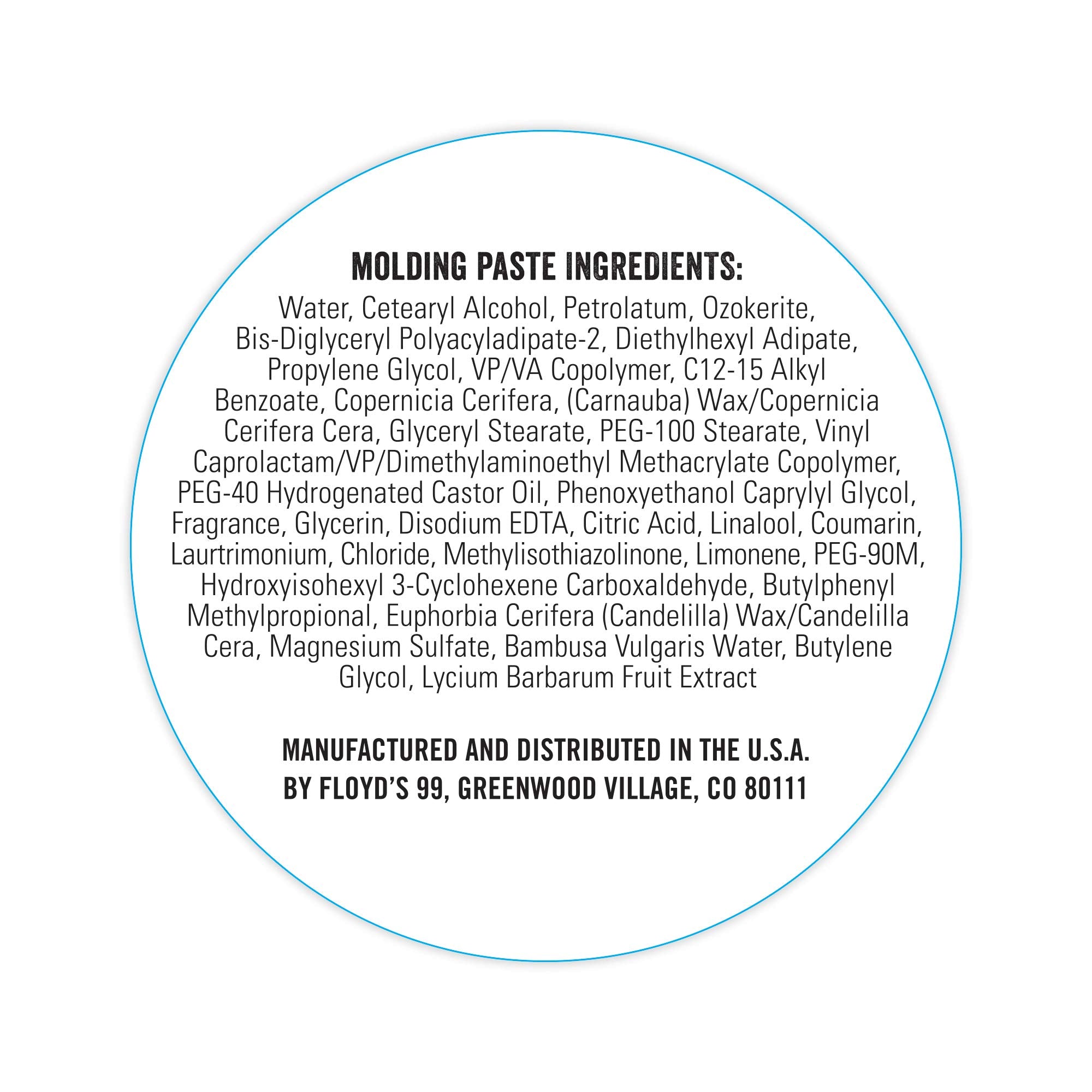 Floyd's 99 Medium Hold Natural Shine Hair Styling Paste for Men