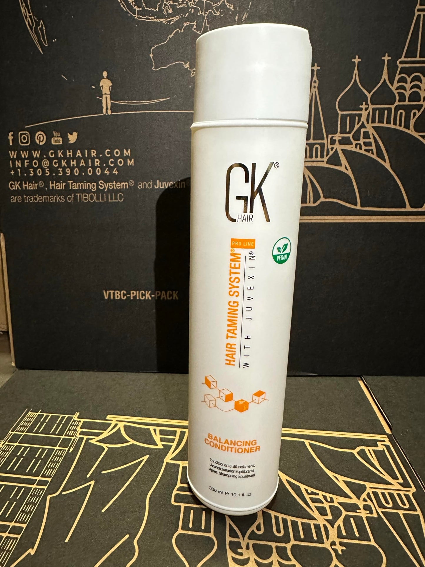 GK HAIR Global Keratin Balancing Shampoo and Conditioner Sets (10.1 Fl Oz/300ml) with Leave In Cashmere Smoothing and Styling Cream (1.69 Fl Oz/50ml) For Dry Damaged Frizzy Oily & Color Treated Hair