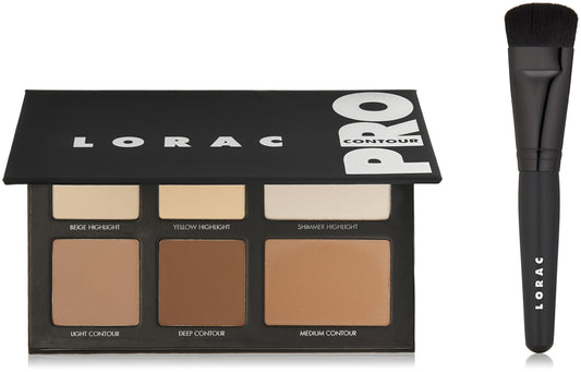 LORAC PRO Contour Palette & Contour Brush, Multi
