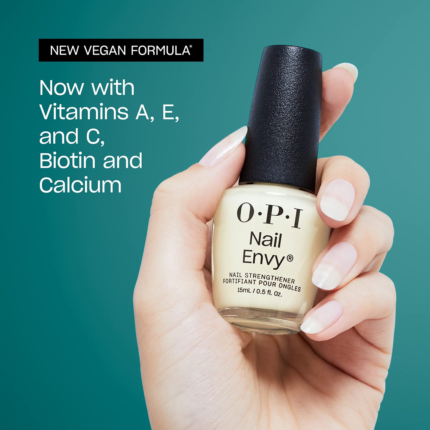 Cadet Blue OPI Repair Mode Bond Building Nail Serum, Patented Ulti-Plex Technology ™, Keratin Protein, Clear, 0.3 fl oz + OPI Nail Envy, Nail Strengthening Treatment, Big Apple Red, 0.5 fl oz, Vegan Formula