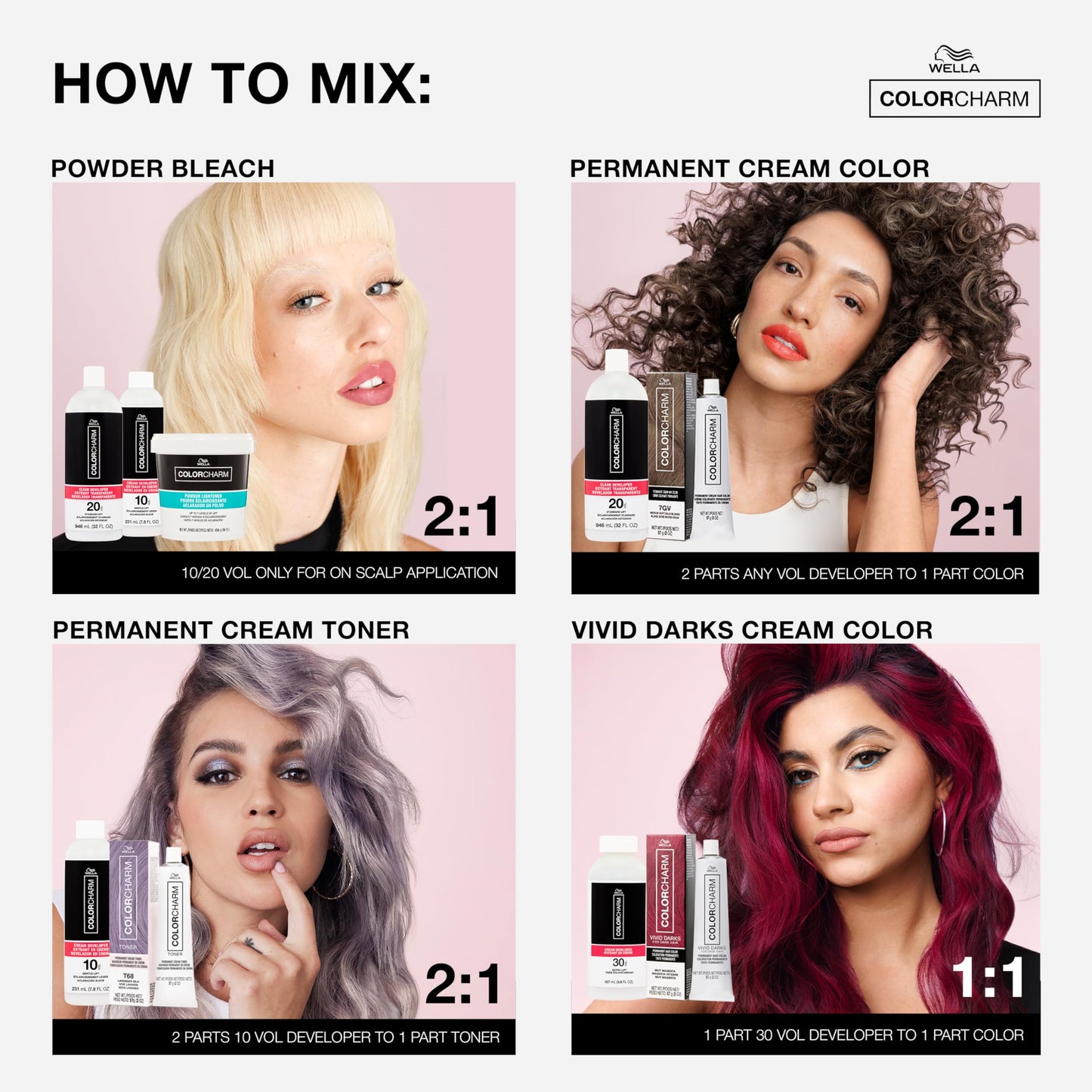White Smoke COLORCHARM Cream Hair Color Developer | 20 Volume | For Optimal Gray Blending and Rich Multi-Dimensional End Results | 32 Fl Oz