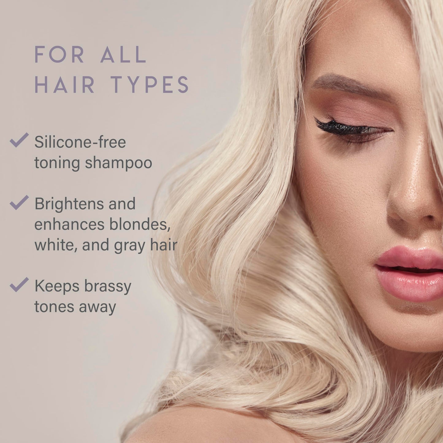 ALURAM Coconut Water Purple Shampoo for Women, Boosts Brightness, Banishes Brass, for All Hair Types, 33.8 Fl Oz