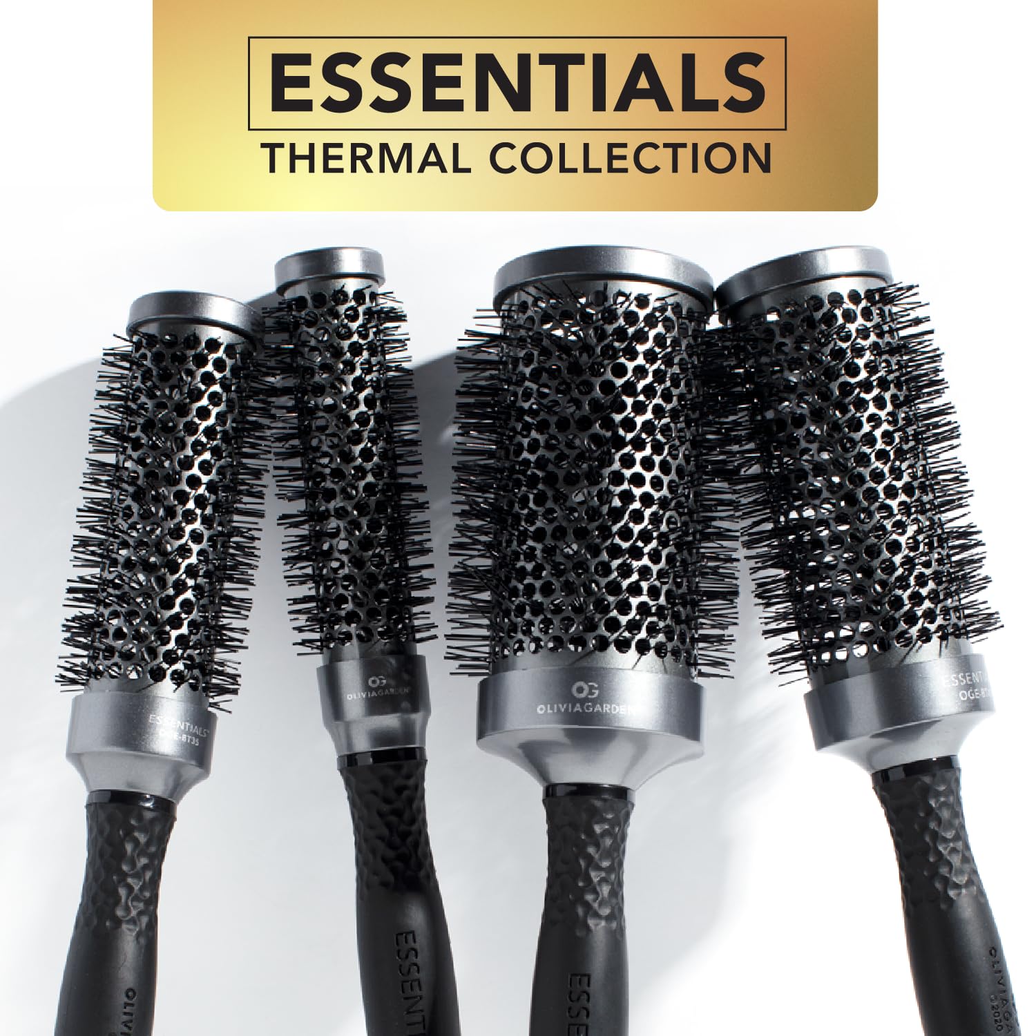 White Smoke Olivia Garden ESSENTIALS Thermal brush 1 1/4" (35 mm)