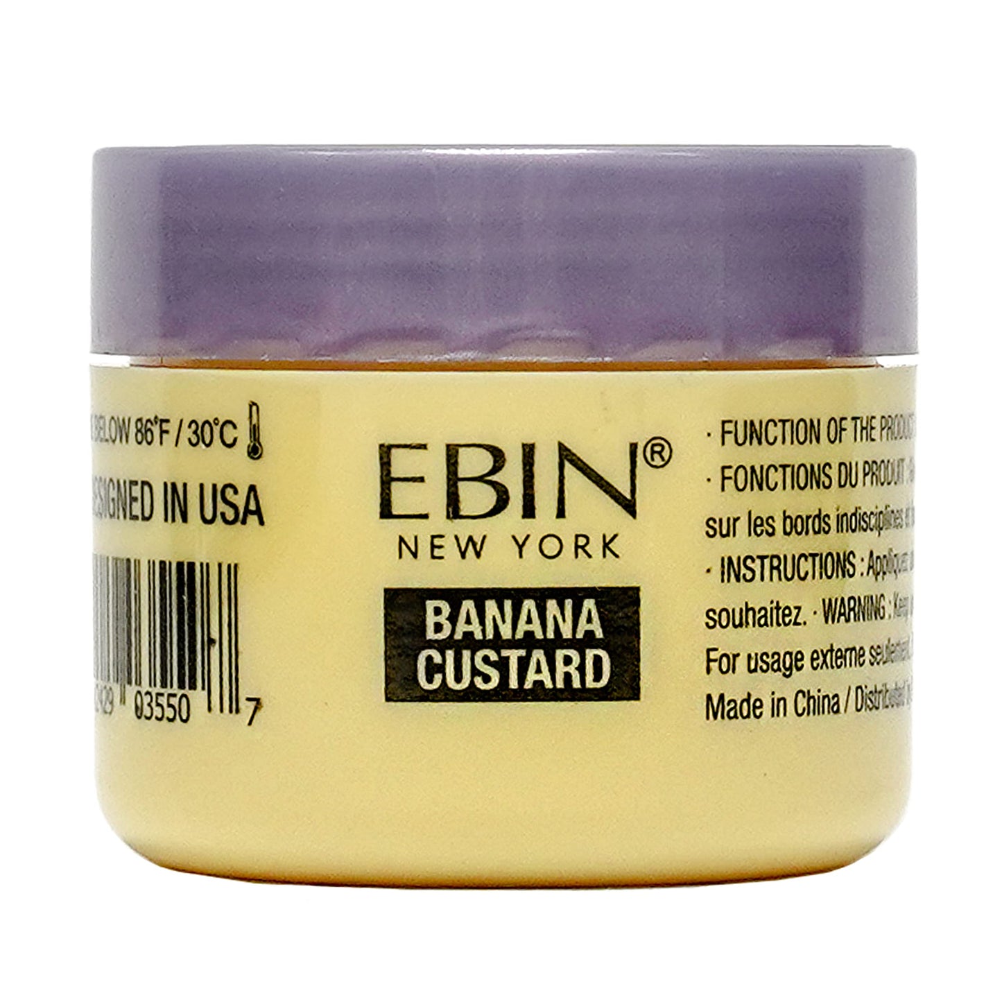 24 Hour Argan Oil Edge Tamer Refresh (0.5oz/ 15ml, Banana Custard) | Extreme Firm Hold, Smooths & Tames Frizz | No Flaking or Drying | High Shine, Long Lasting, All Hair Types, Styling Gel.