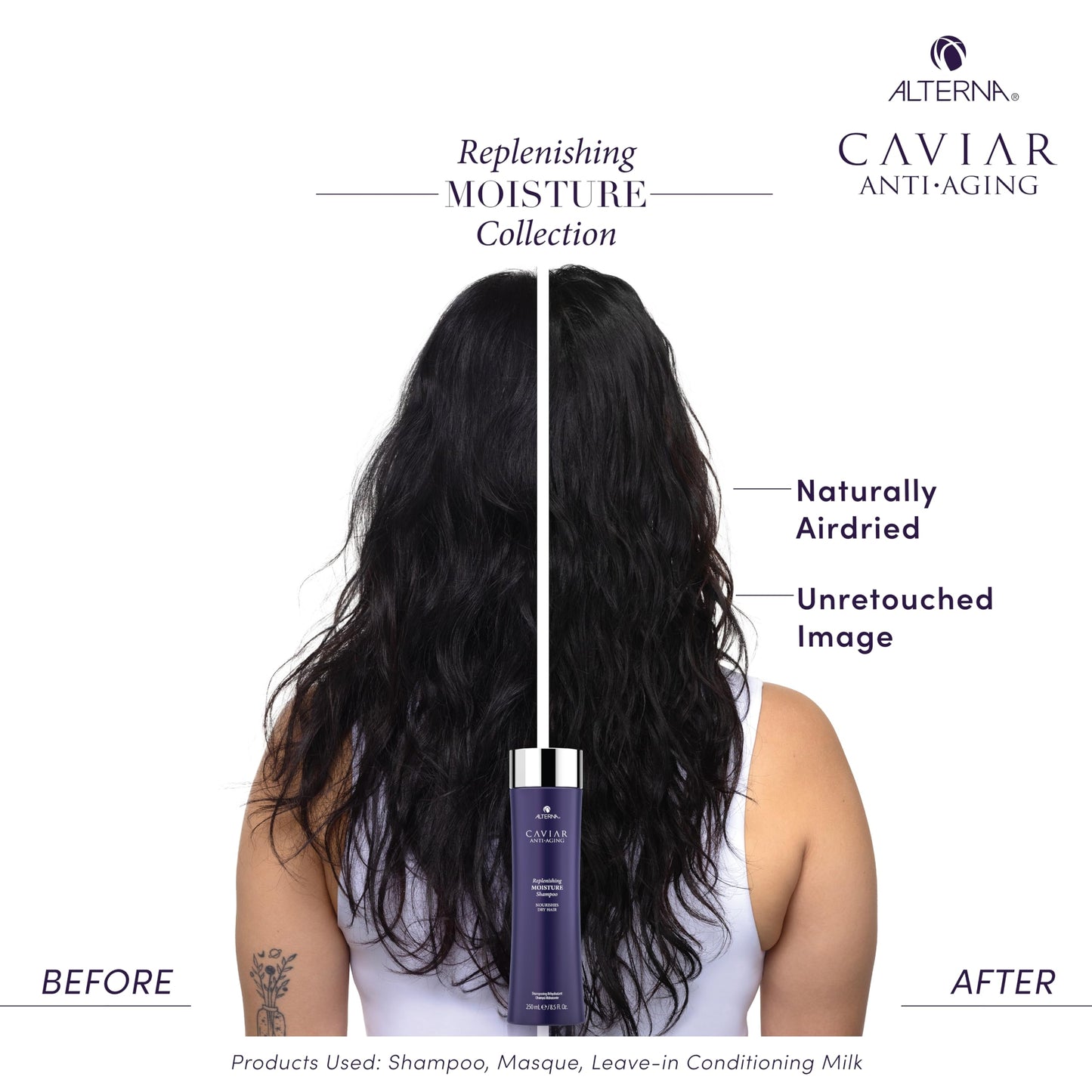 White Smoke Alterna Haircare Caviar Anti-Aging Replenishing Moisture Shampoo, 16.5 Oz