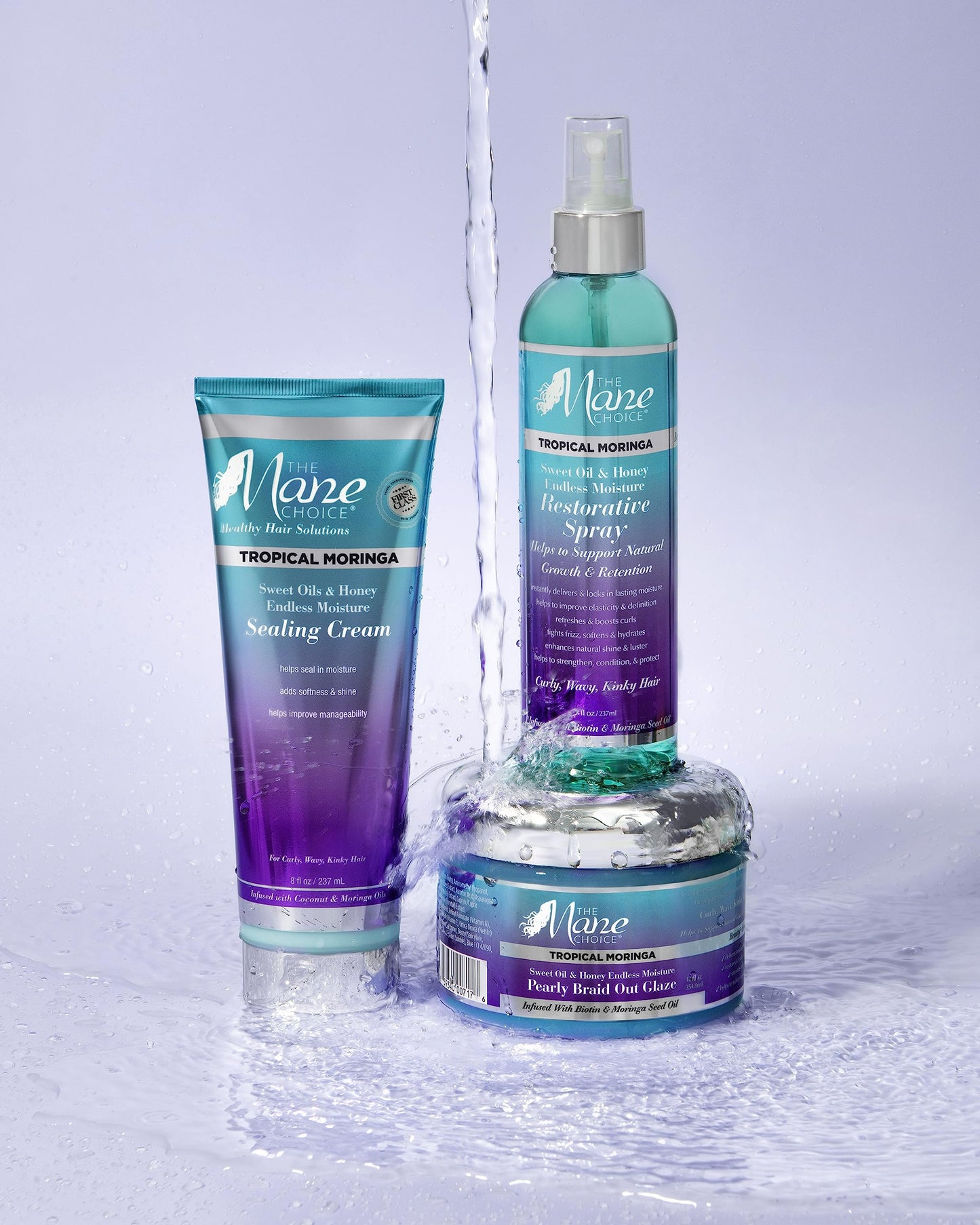 THE MANE CHOICE - 热带辣木甜油和蜂蜜无尽保湿霜，8 盎司