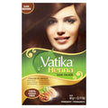 Vatika Naturals Permanent Hair Dye Dark Brown – Ammonia-Free With Natural Henna, Grey Coverage, Nourishing Herbal Blend, Long-Lasting Hair Color for Soft, Shiny Results – 6 Sachets X 10g