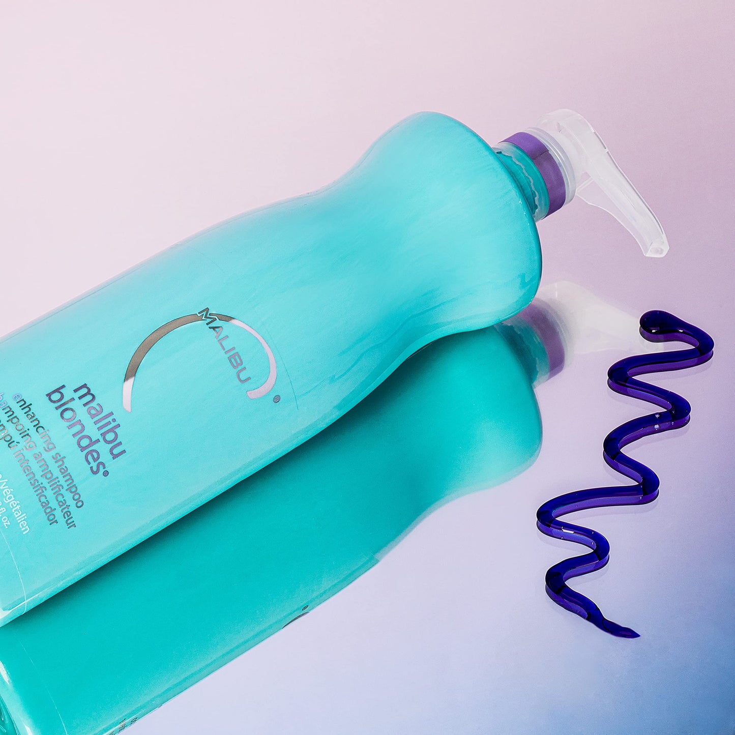 Lavender Malibu C Blondes Enhancing Shampoo - Sulfate-Free Purple Shampoo for Blondes - Helps Preserve Highlights & Remove Brassiness - Moisturizing & Revitalizing Hair Care (33.8 oz)