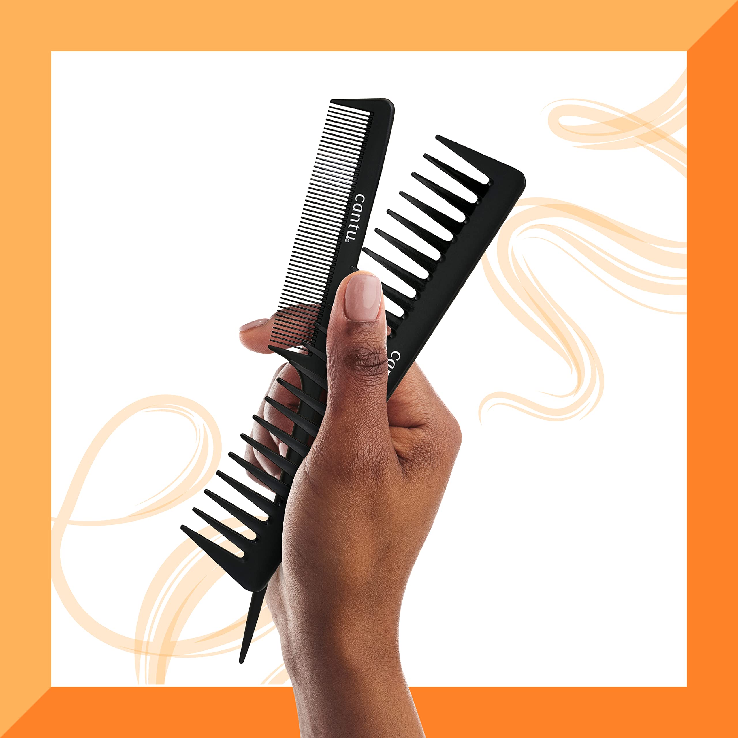 Cantu Style Carbon Fibre Combs (Packaging may vary)