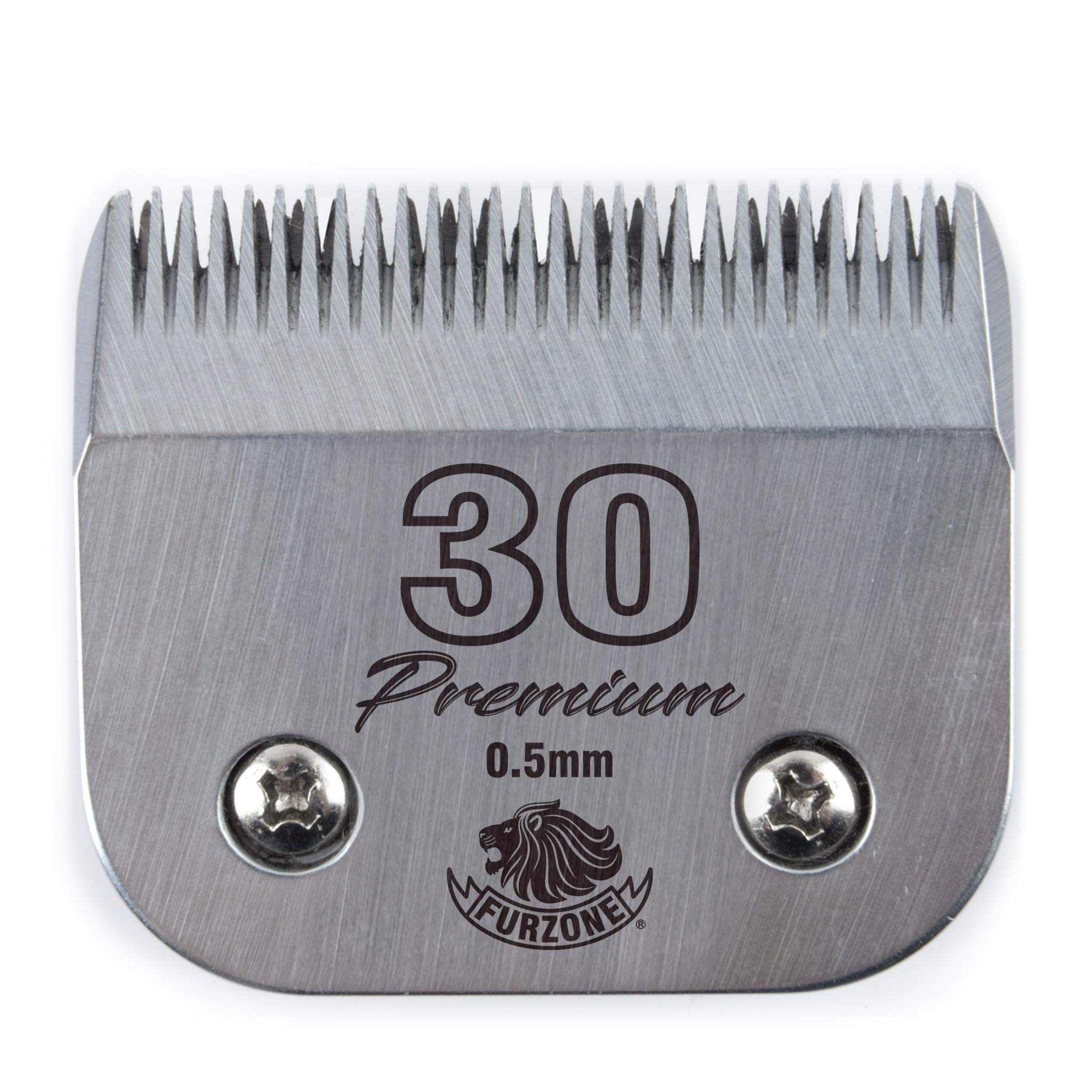 FURZONE 30 Blades for Dog Grooming, Size 30 1/50" Dog Clipper Blade, Made of Extra Durable Japanese Steel, Compatible with Most Andis, Oster, Wahl A5 Clippers
