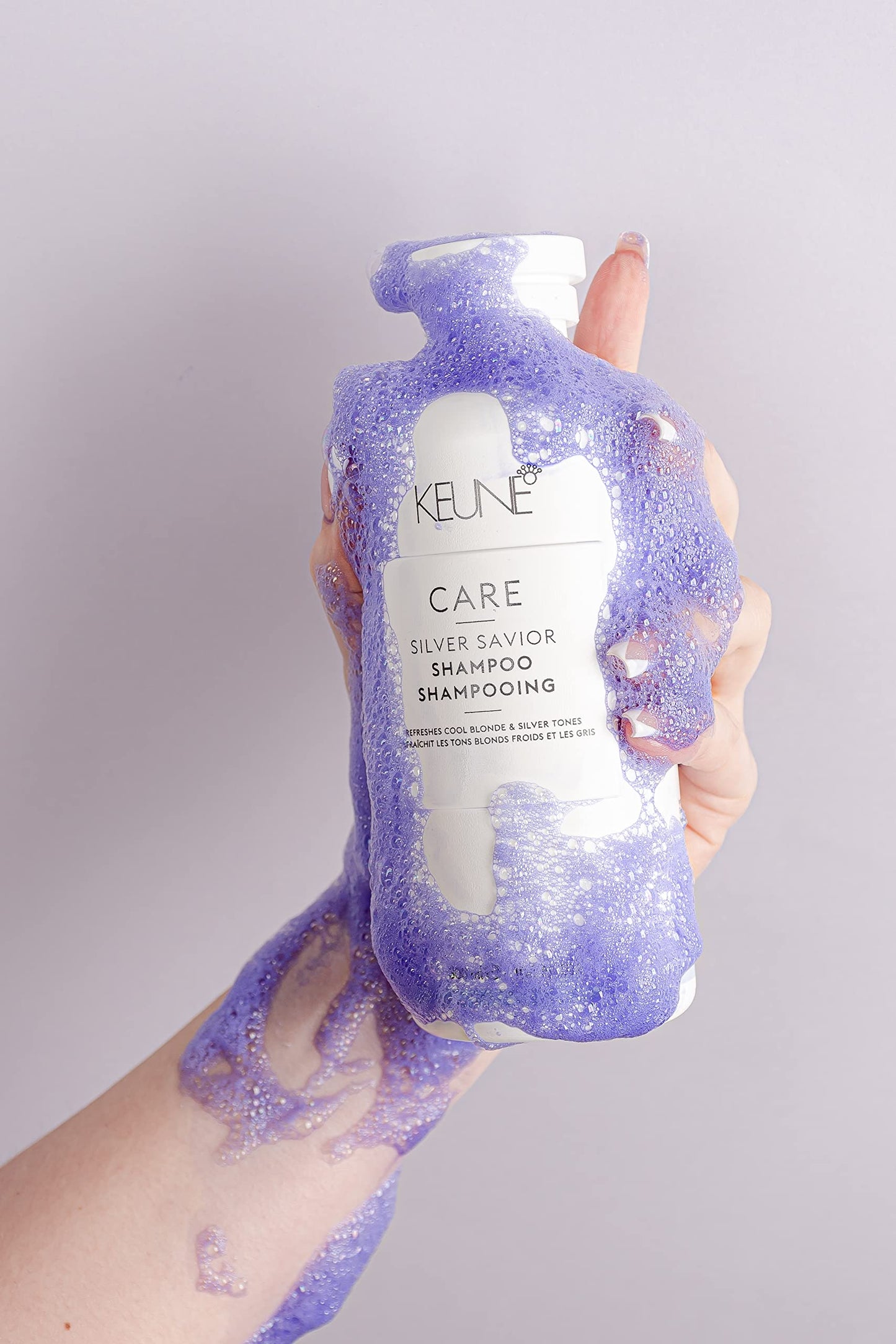 Keune Care Silver Savior 洗发水，亮泽亮泽洗发露，适合金发和灰发，10.1 液体盎司