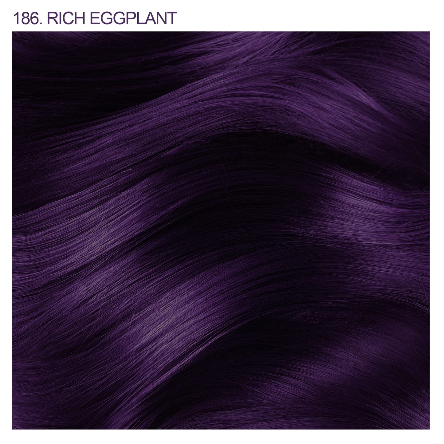 Adore Semi Permanent Hair Color - Vegan and Cruelty-Free Hair Dye - 4 Fl Oz - 186 Rich Eggplant (Pack of 1)