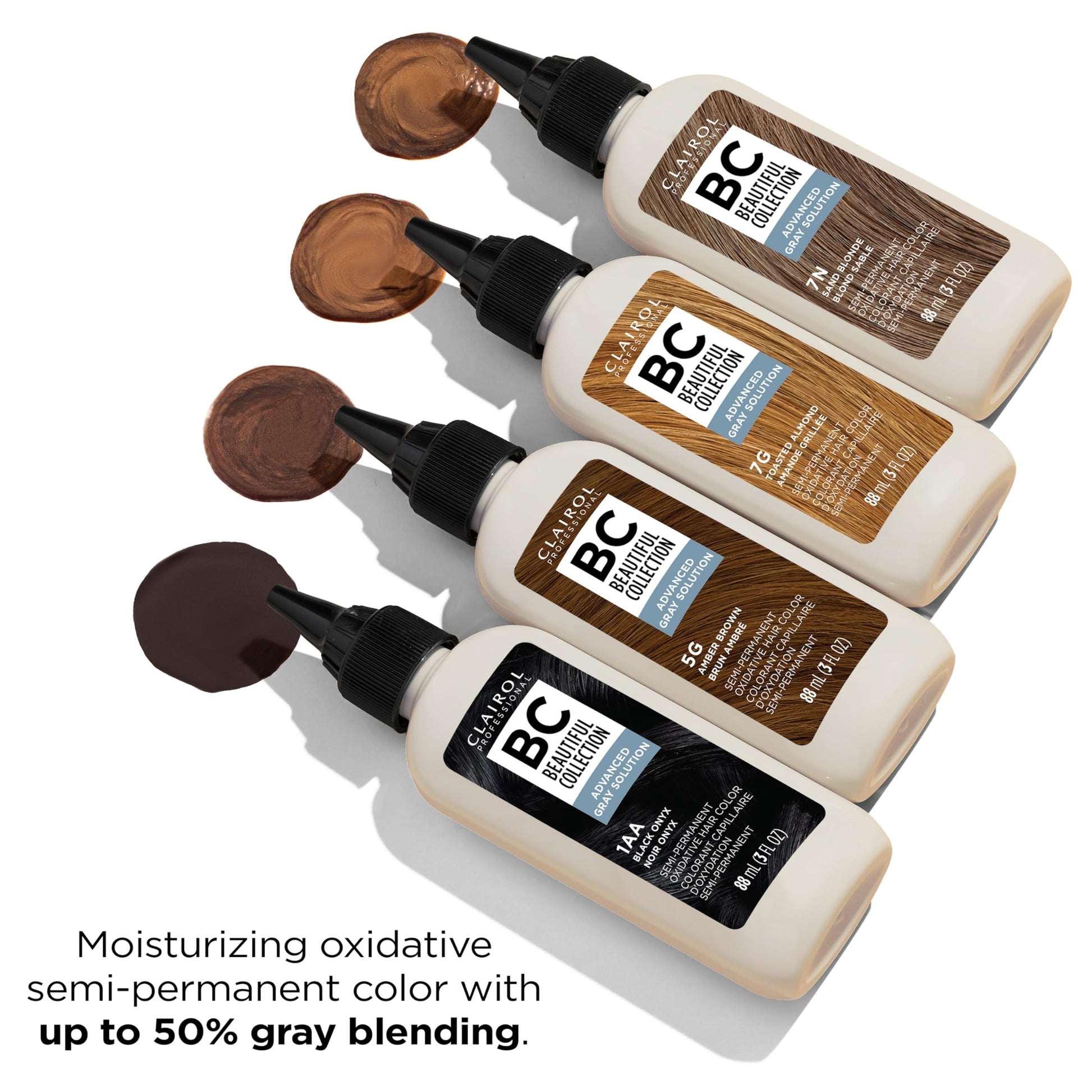White Smoke Clairol Professional Beautiful Collection Advanced Gray Solutions, 2A Rich Dark Brown, 3 oz. - Packaging May Vary