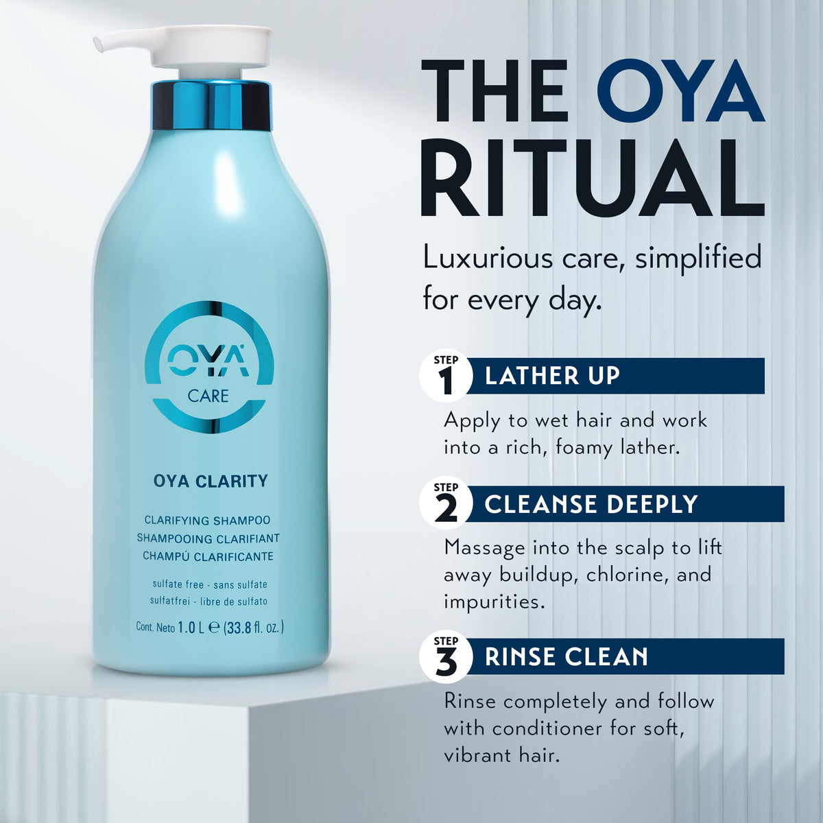 Oya Tea OYA Clarity Clarifying Shampoo - Sulfate Free Wash Removes Impurities ...