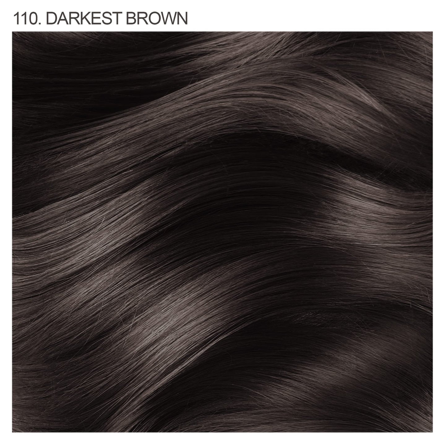 Adore Semi Permanent Hair Color - Vegan and Cruelty-Free Hair Dye - 4 Fl Oz - 110 Darkest Brown (Pack of 1)