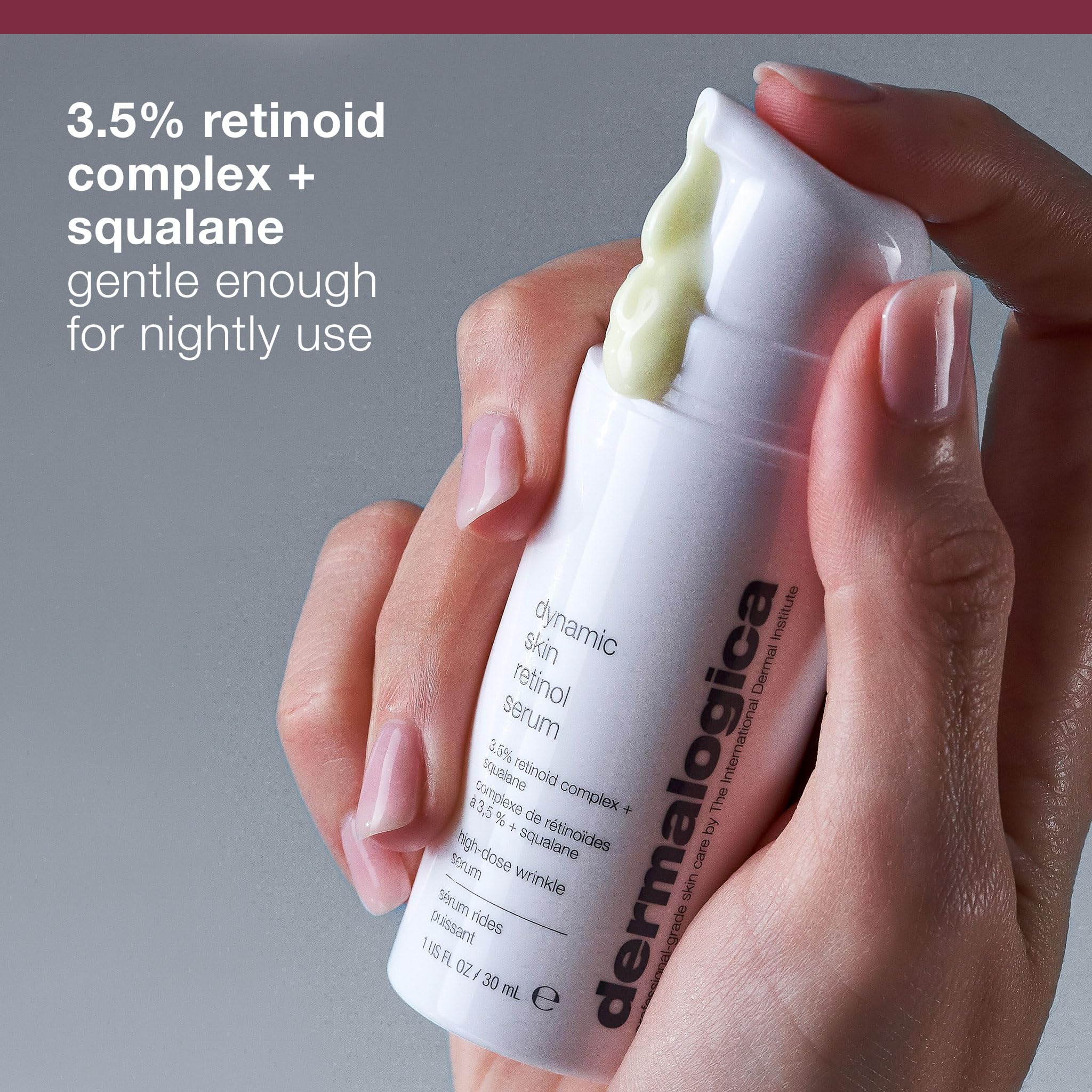 Dermalogica Dynamic Skin Retinol Facial Serum with Multi-Retinoid Complex, Skin Retexturizing and Improving Skin Health, 0.34 lf oz