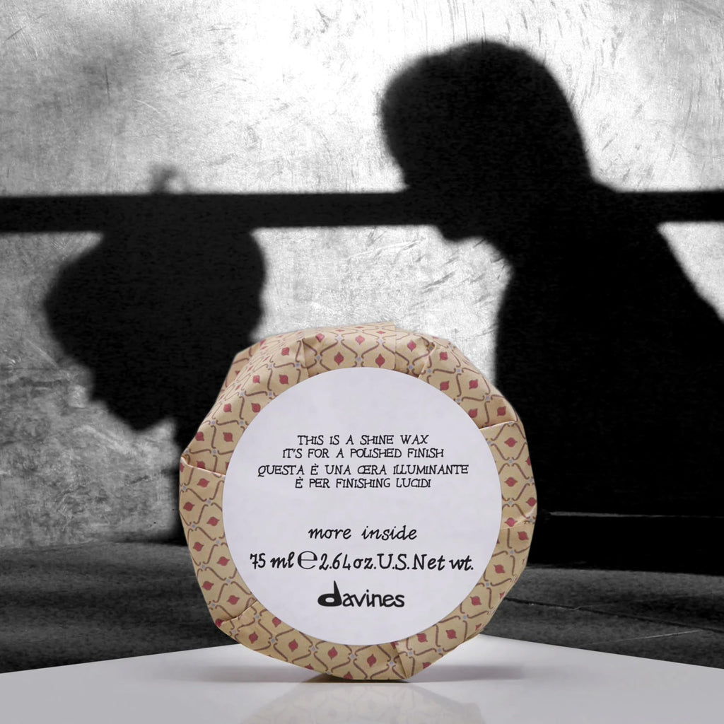 Davines This Is A Shine Wax, Light Hold High Shine & Polish - Creamy Wax for Glossy Finish - Workable Texture for Sleek Styles, 2.54 Fl Oz
