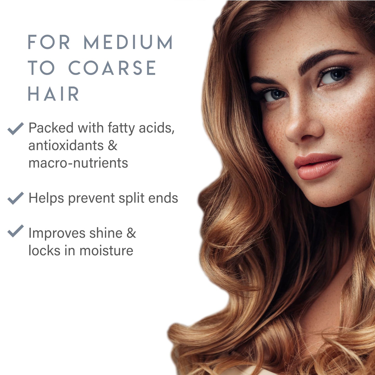 Après-shampoing hydratant à l'eau de coco ALURAM pour hommes et femmes, hydratation et brillance pour cheveux à texture moyenne à épaisse, 33,8 oz liq.