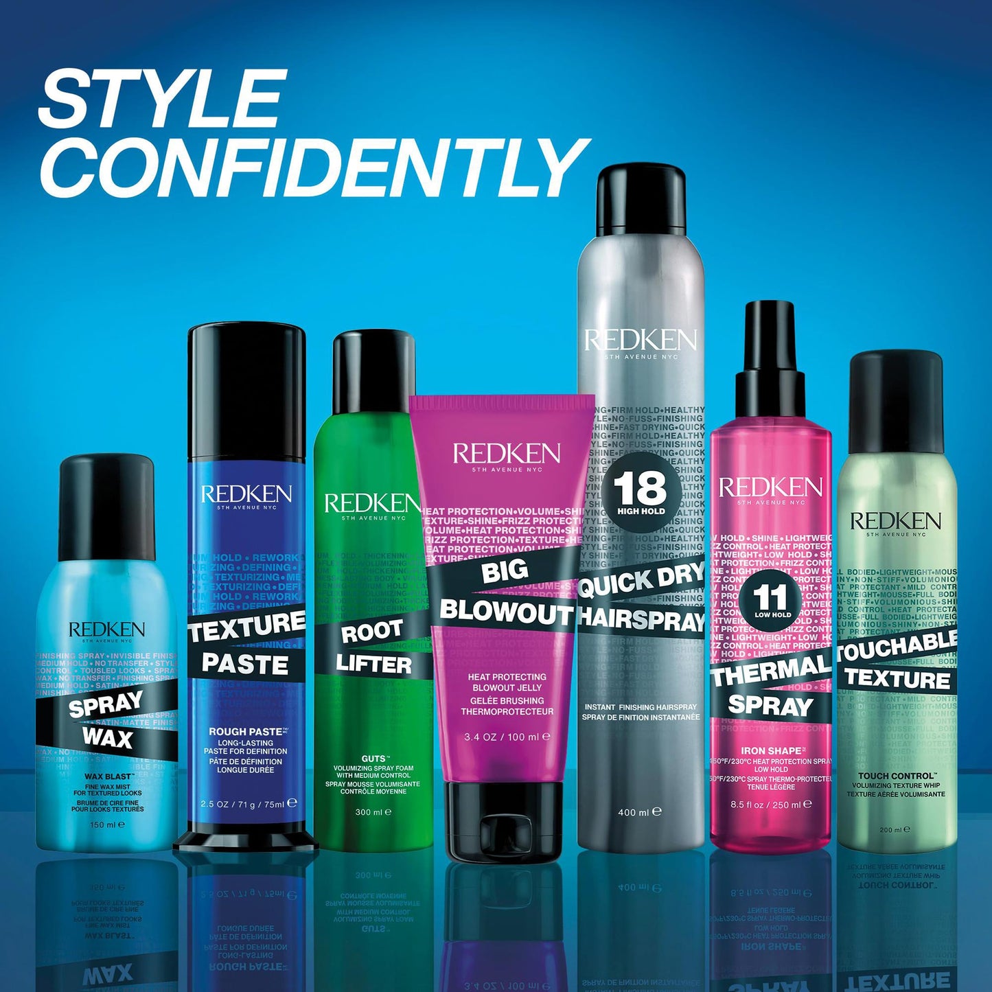 Pâte coiffante longue tenue Redken pour tous types de cheveux : texture et définition durables, contrôle flexible et tenue moyenne.