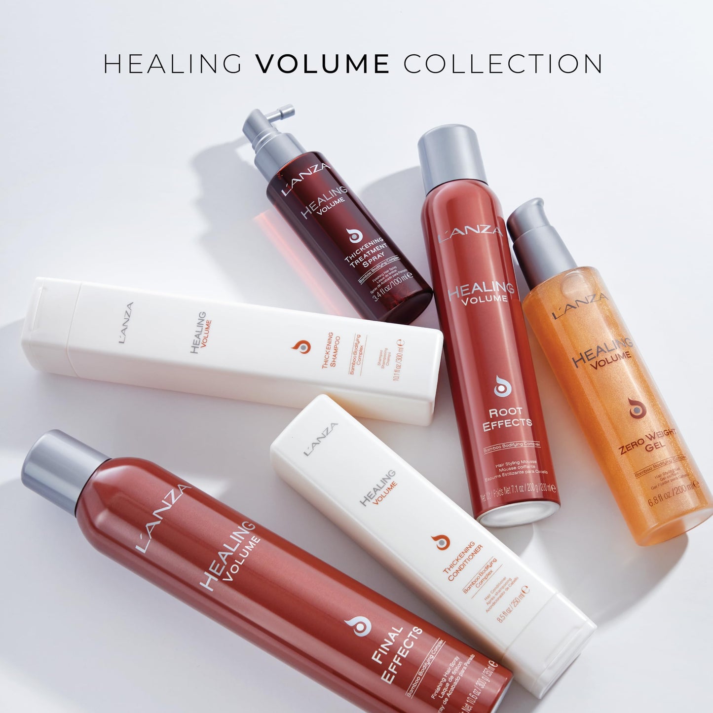 L'ANZA Healing Volume Thickening Conditioner, Boosts Shine, Volume, and Thickness of Fine Flat Hair, Hair Thickening Conditioner Rich With Bamboo and Keratin, Luxury Hair Care