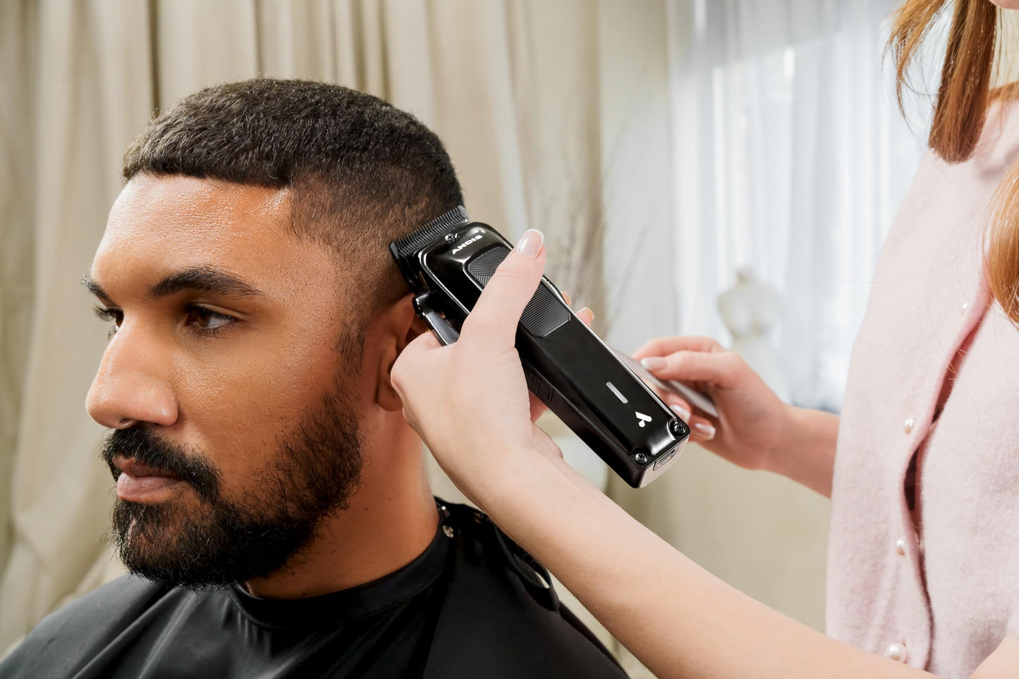 Andis 563534 Phenom Clipper & Trimmer Hair Cutting Combo Kit, Professional Barber, Cordless, Beard & Hair, Includes Comb Sets, Lithium-Ion, Black