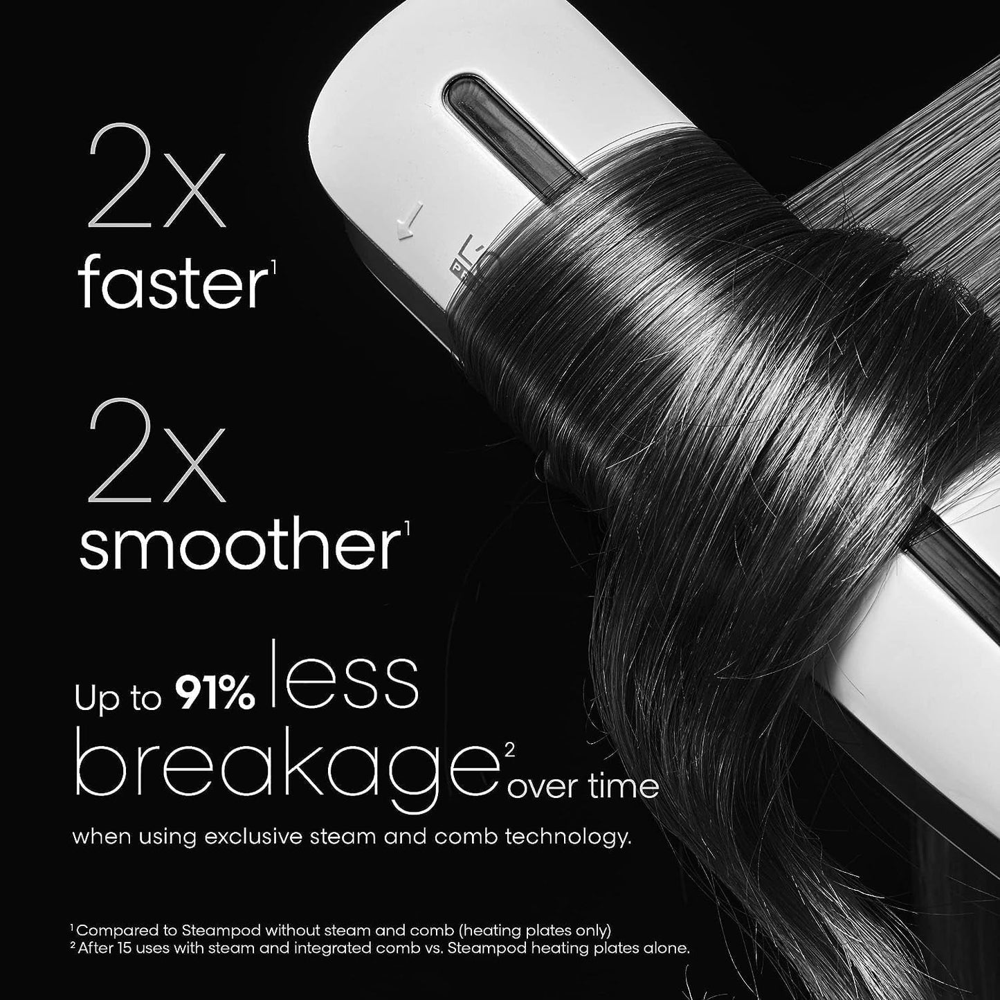 L'Oreal Professionel Steampod Hair Straightener & Styling Tool - Professional Steam Styler For All Hair Types & Textures, 24 Hour Frizz Control, Smooths & Adds Shine