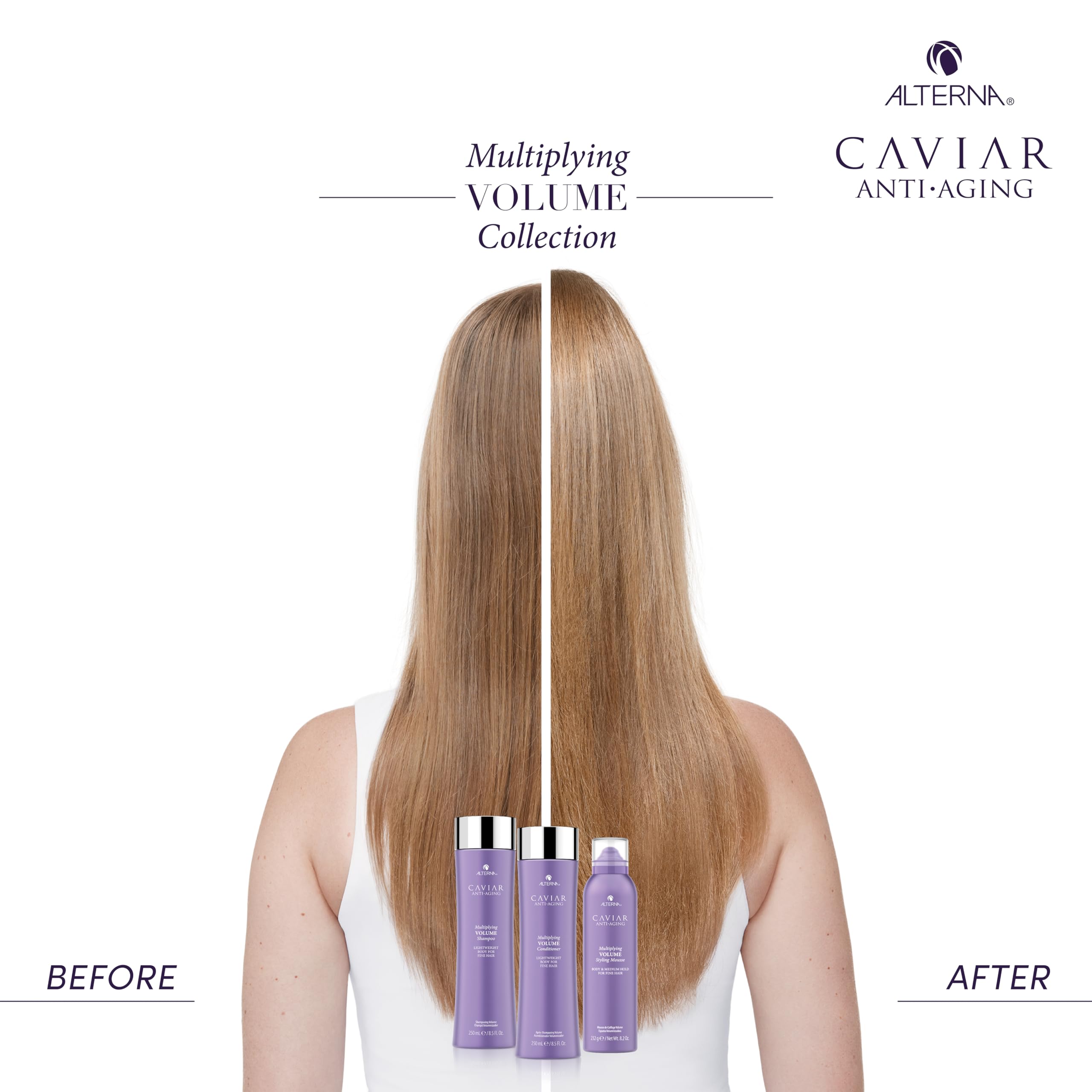 Alterna Caviar Anti-Aging Multiplying Volume Shampoo, 8.5 Fl Oz(Pack of 1)