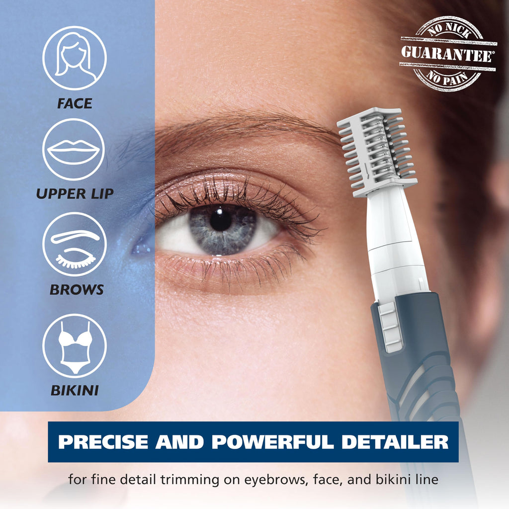 Wahl DualTech® Battery-Powered Hair Trimmer, Face Trimmer for Women
