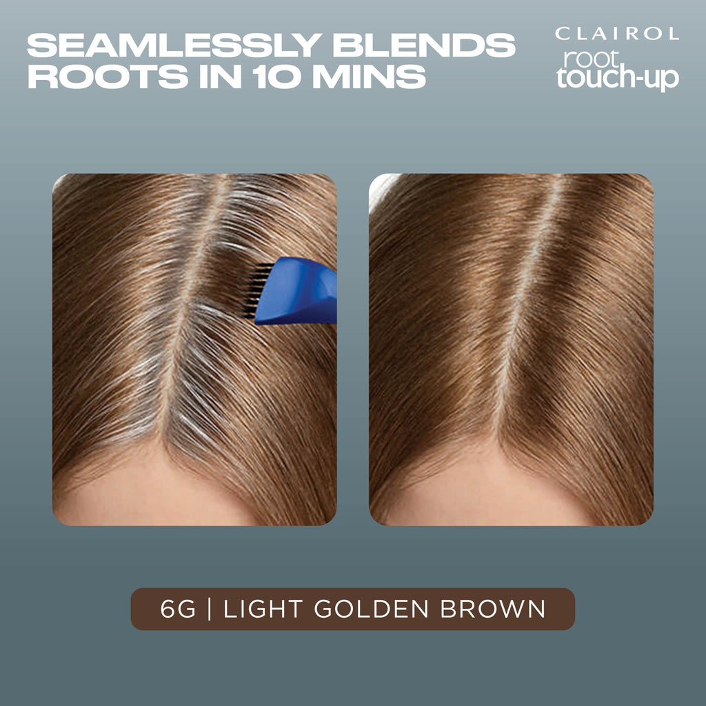 Clairol Root Touch-Up by Nice'n Easy Permanent Hair Dye, 6G Light Golden Brown Hair Color| 100% Gray Coverage | Easy Brush Application | Matches Professional Salon Shades | Pack of 1