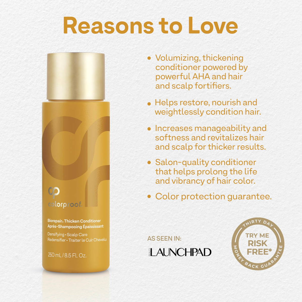 Colorproof Conditioner Colorproof Biorepair Thicken Conditioner for Thinning Color-Treated Ha ...