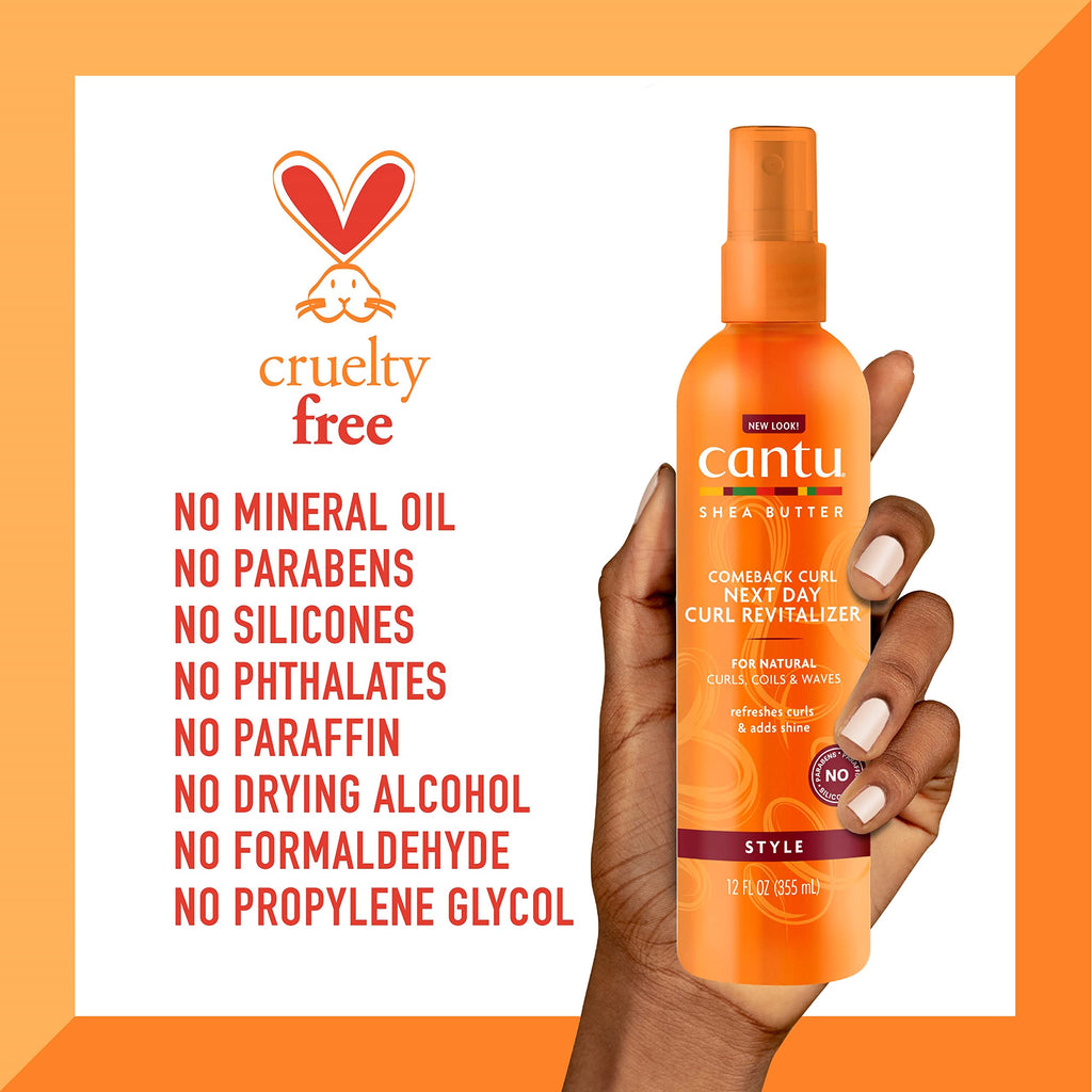 Cantu Comeback Next Day Curl Revitalizer, 12 Fluid Ounce