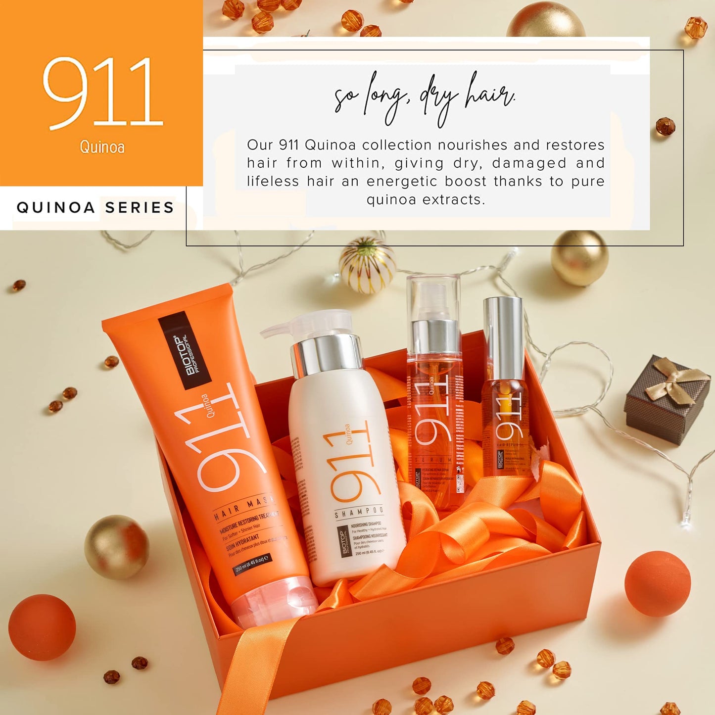 911 Quinoa Hair Repair Oil 1.01 fl oz – Biotop Professional