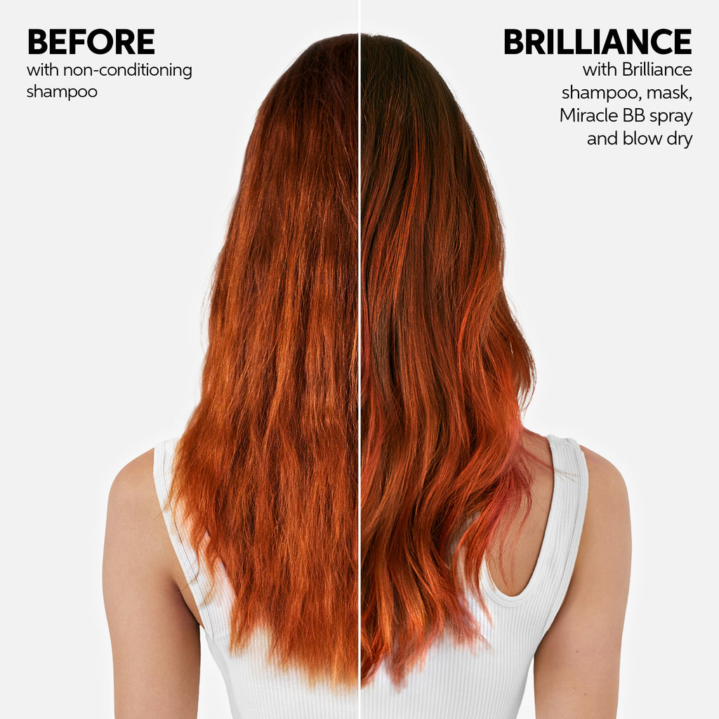 Wella Professionals Invigo Brilliance Shampoo for Coarse Hair | Color Protection & Vibrancy | 10.1 Fl Oz