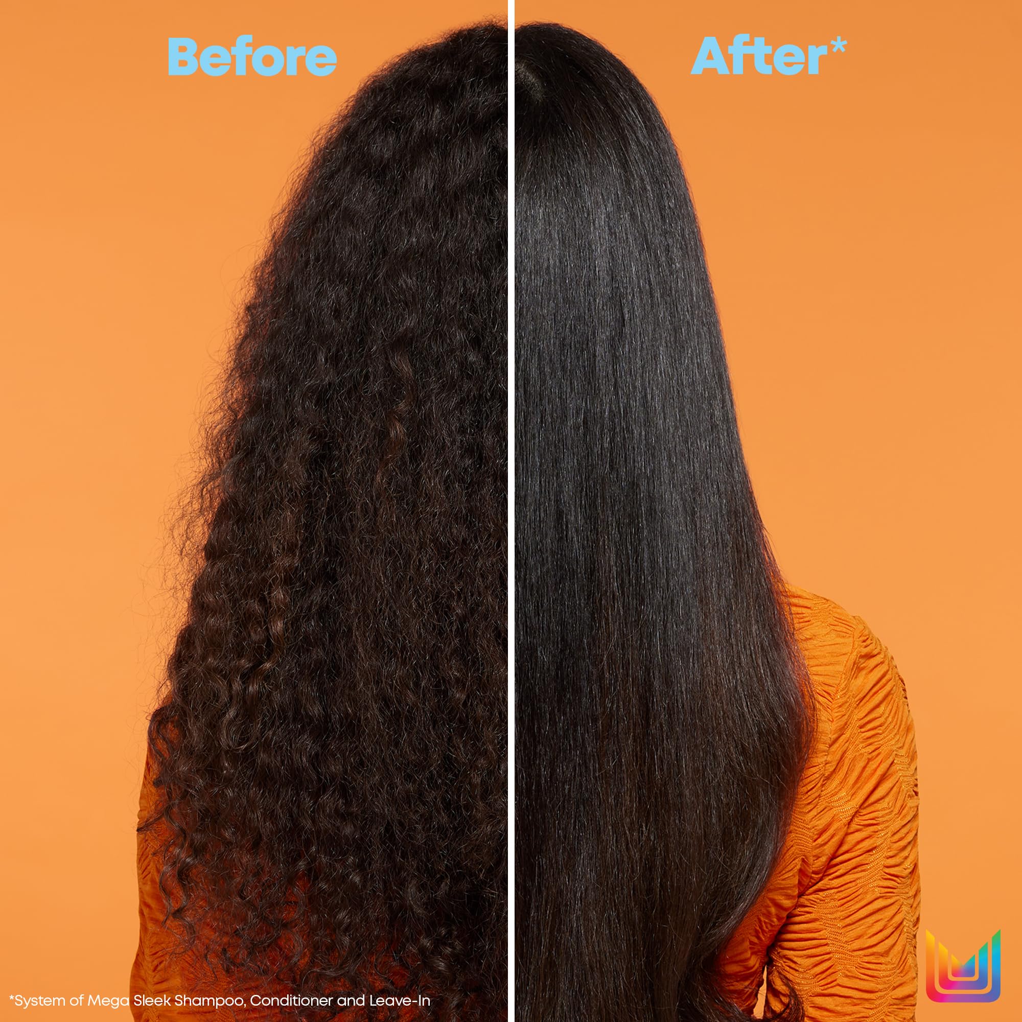 Matrix Mega Sleek Conditioner - Smoothing and Detangling, Moisturizes and Adds Shine, For Dry, Damaged & Frizzy Hair, Salon Professional Conditioner, With Shea Butter, Vegan, 33.8 Fl Oz
